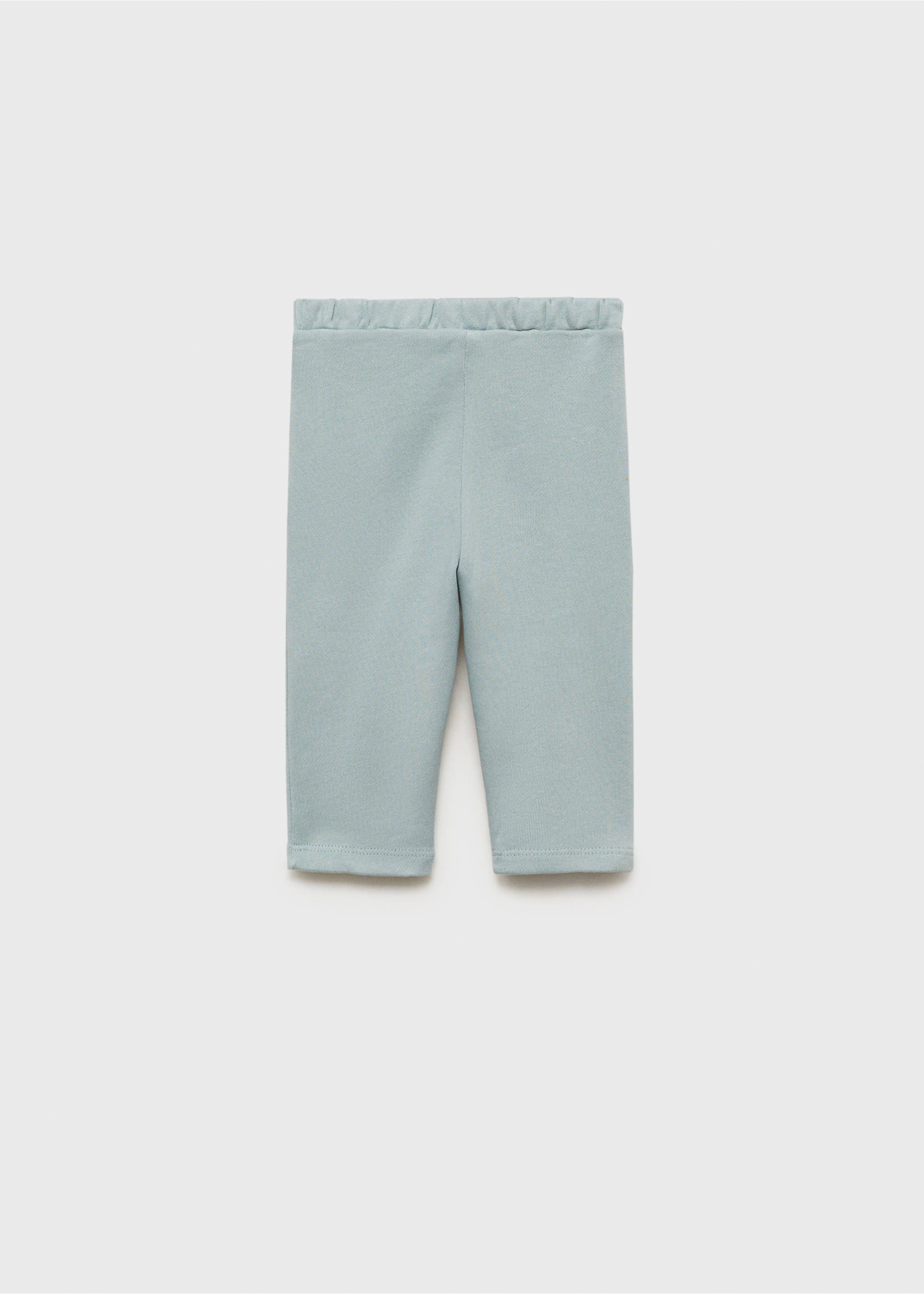 Knit jogger-style trousers - Reverse of the article, Aqua Green. Ref: 87014403-00.