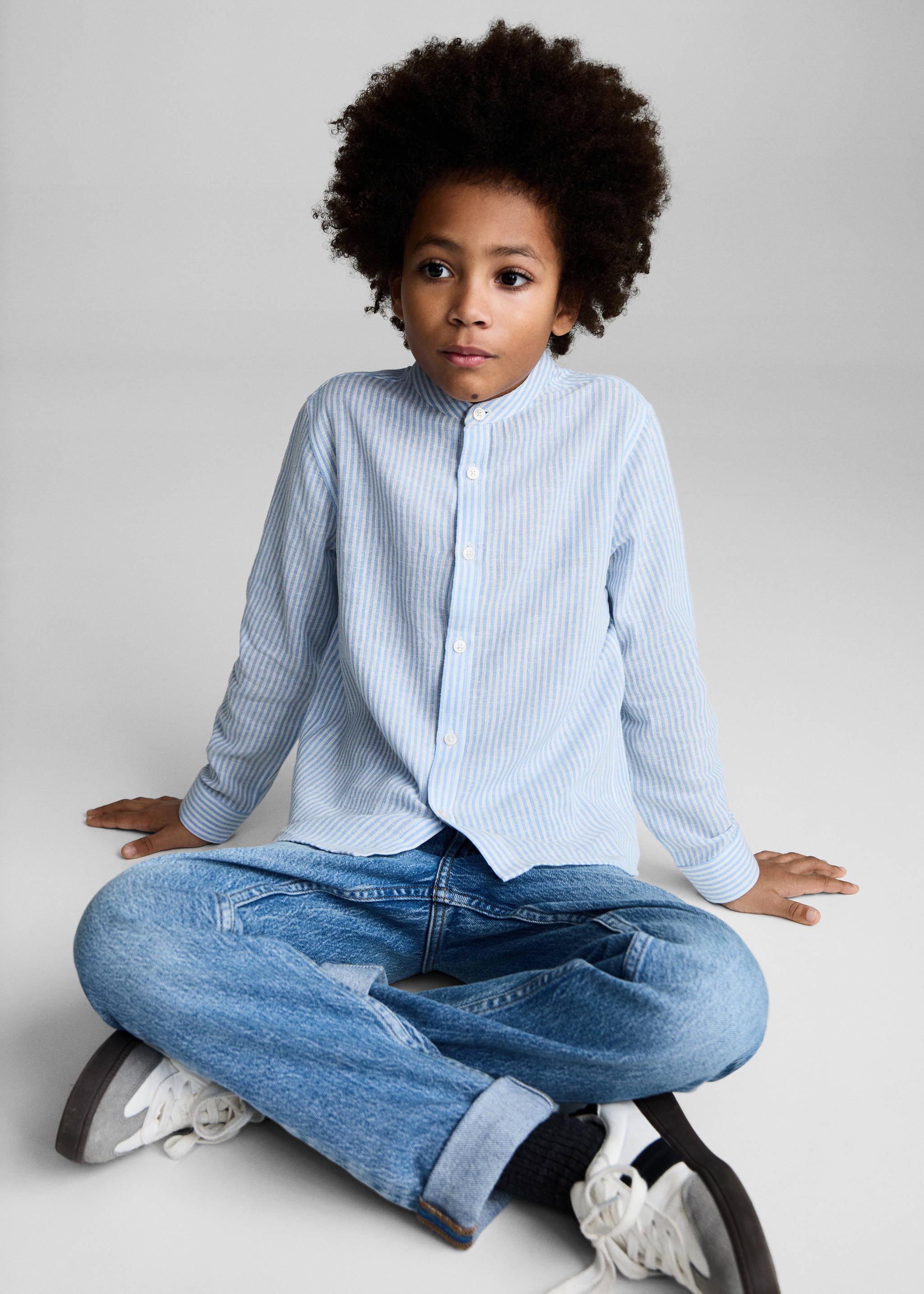 Camisa algodón lino rayas - Detalle del artículo 2