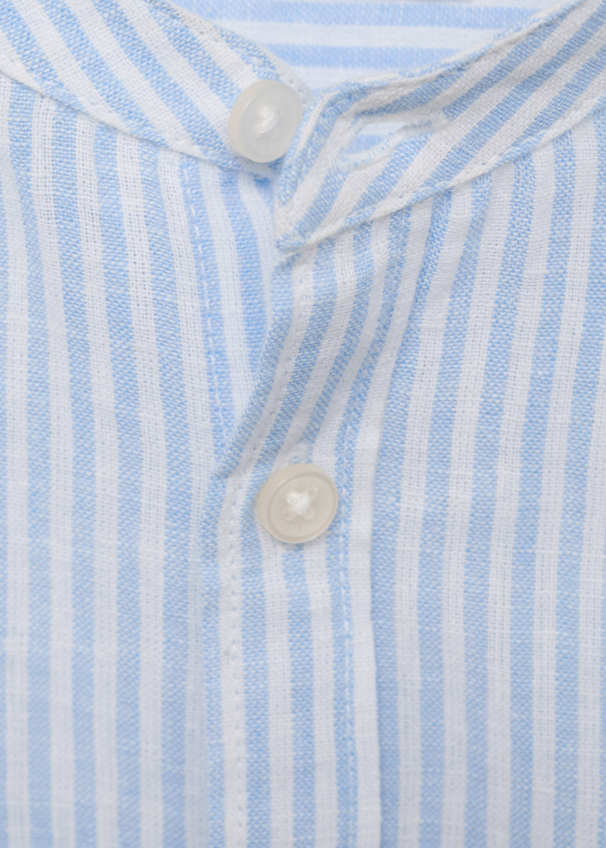 Camisa algodón lino rayas - Detalle del artículo 8