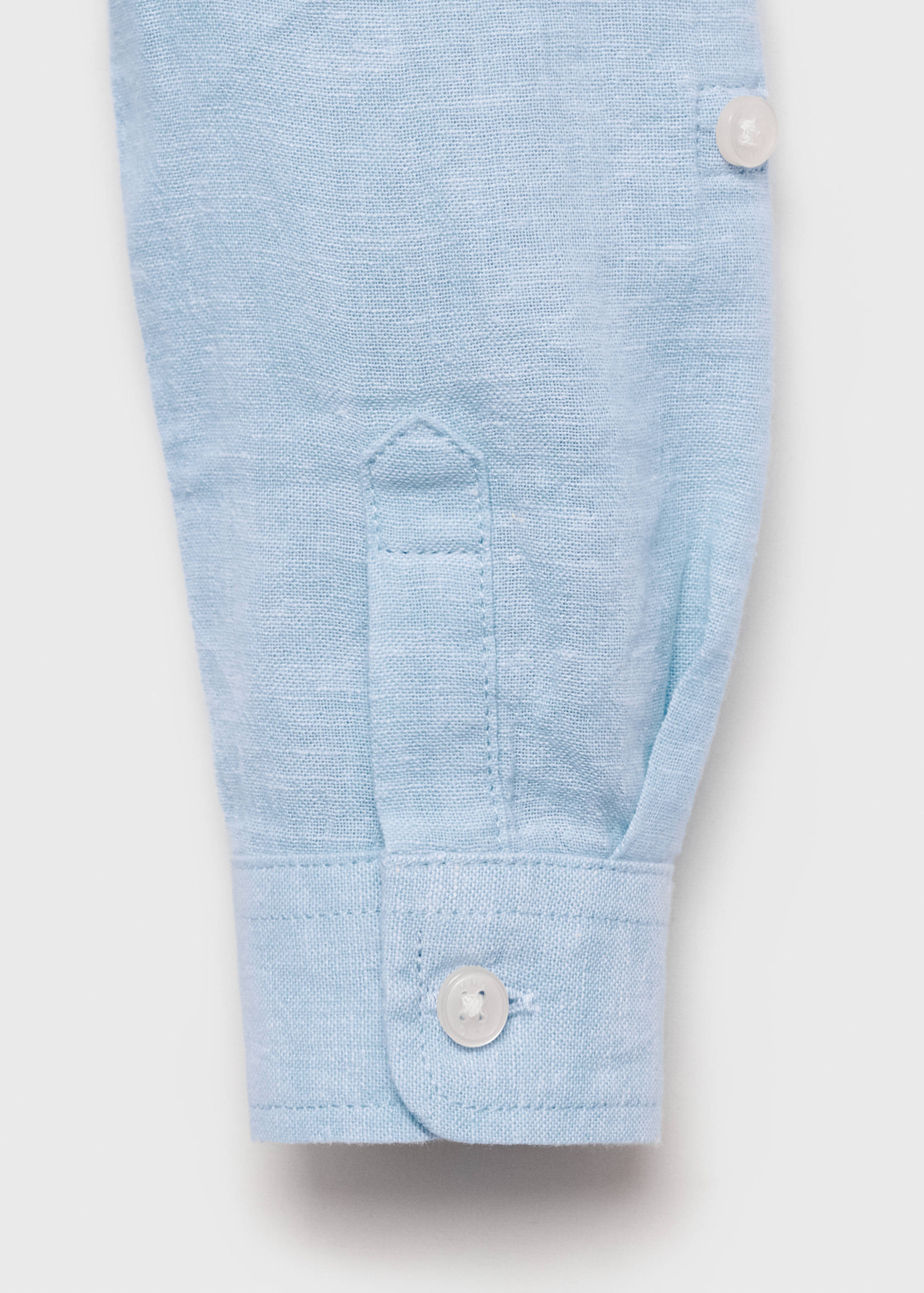 Stehkragenhemd aus Leinen - Detail des Artikels 0