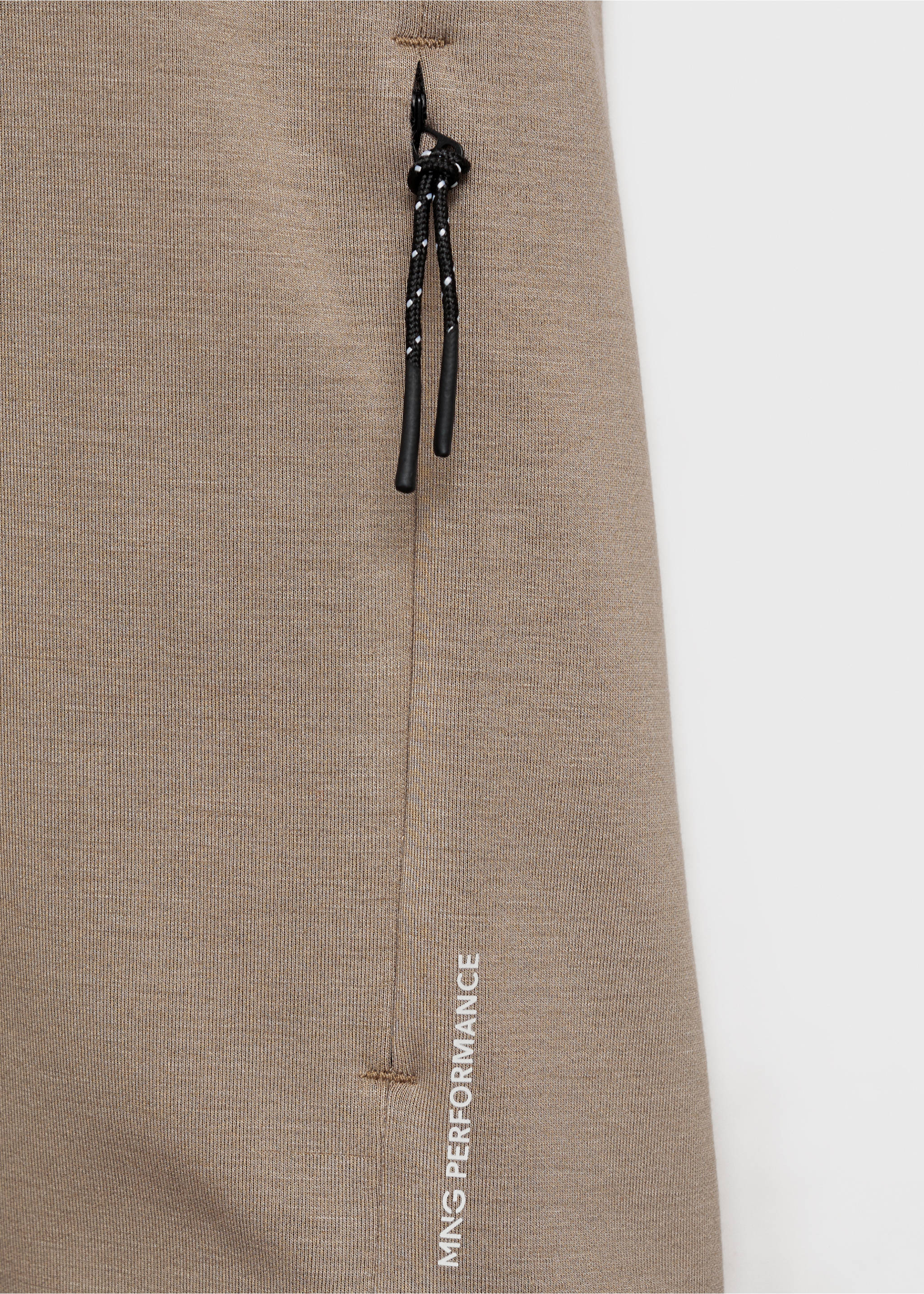 COOLMAX® zip-up sweatshirt - Details of the article 0, Sand. Ref: 87014407-00.