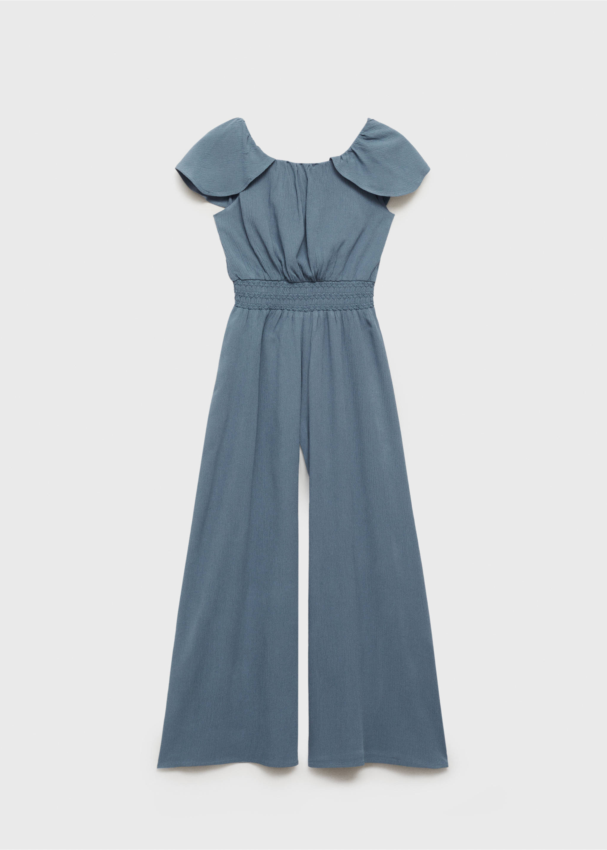 Jumpsuit with gathered waist - Article without model, Blue. Ref: 87014408-00.