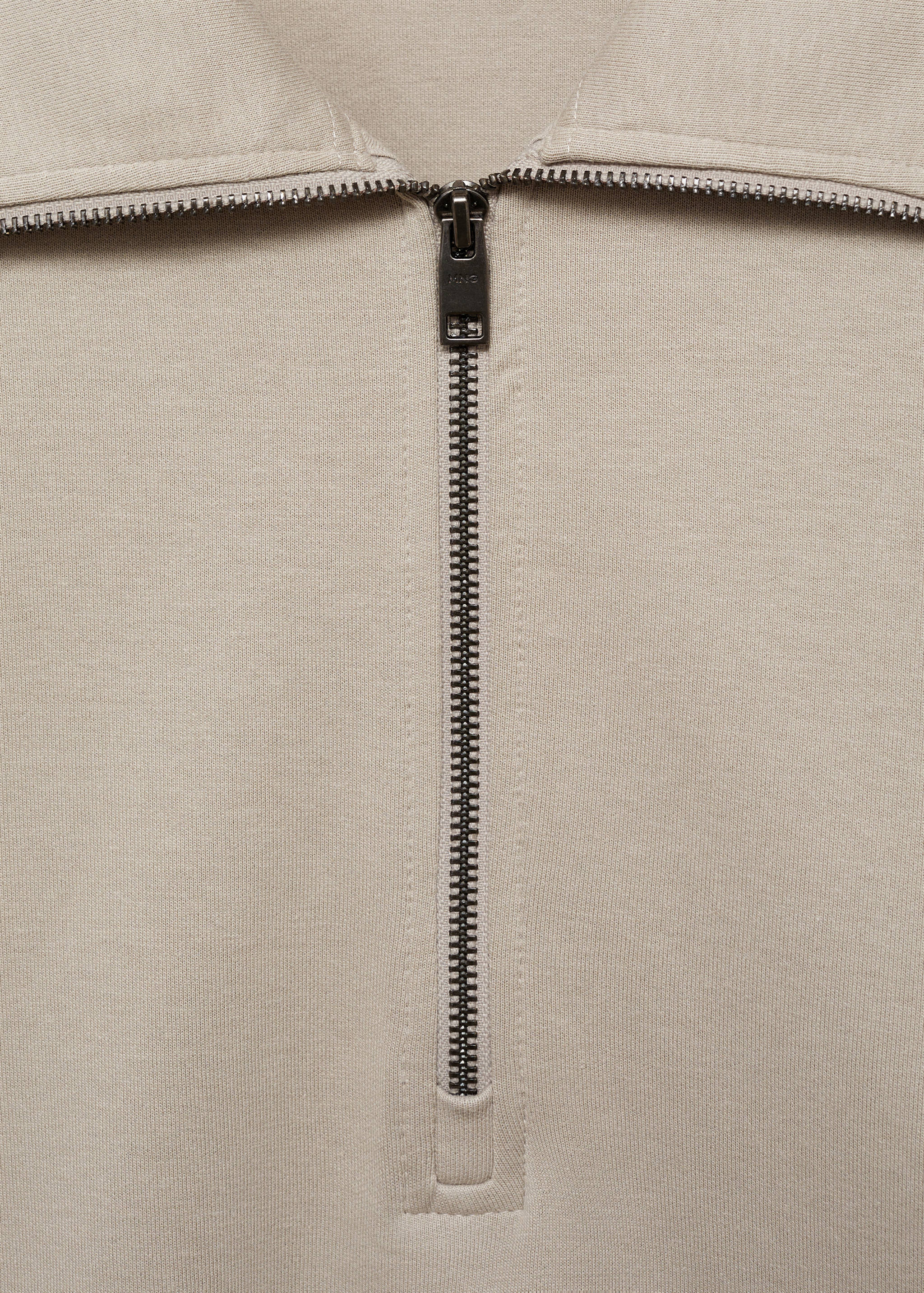 Regular-fit cotton sweatshirt with zipper - Details of the article 8