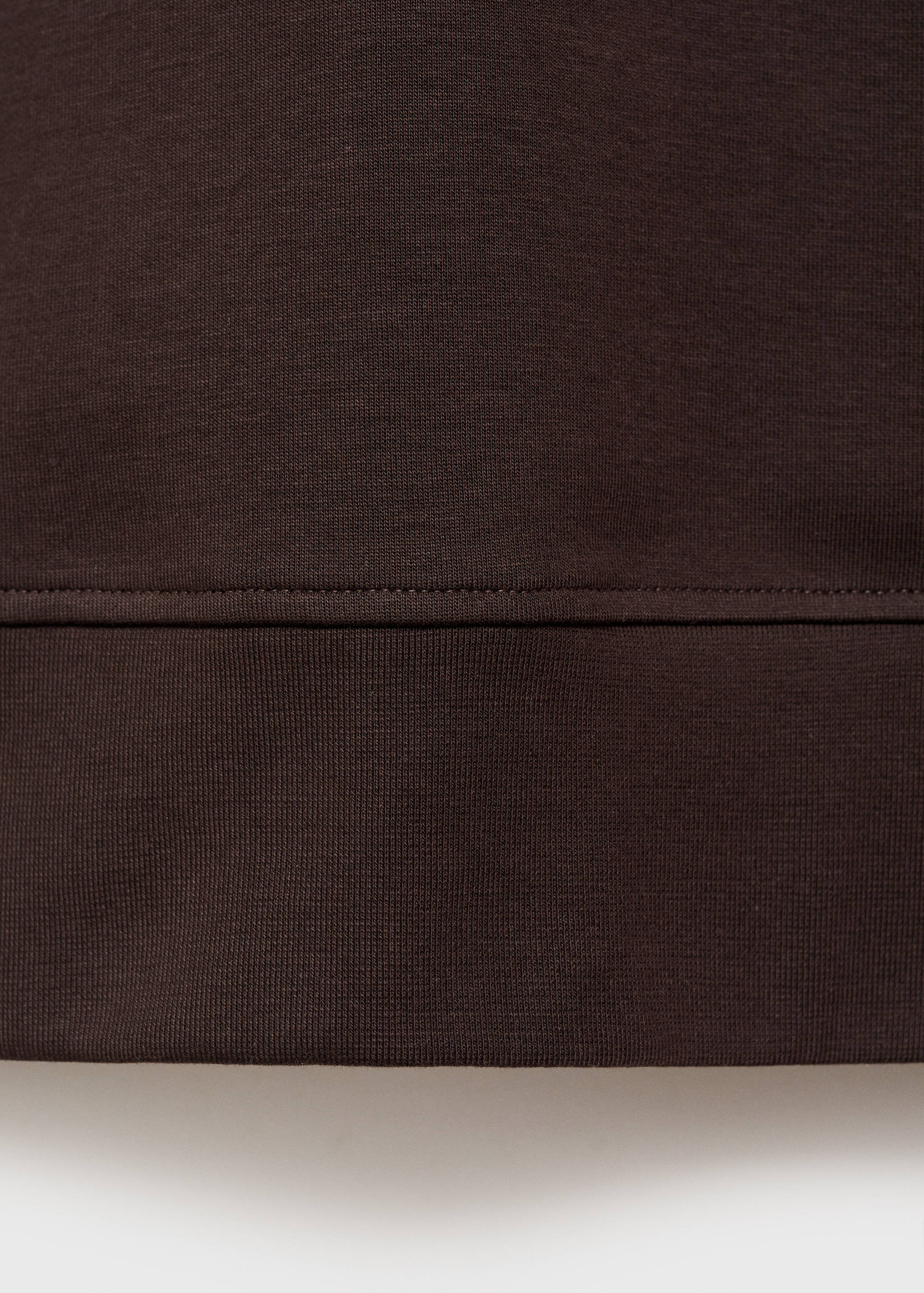 Regular-fit cotton sweatshirt with zipper - Details of the article 0