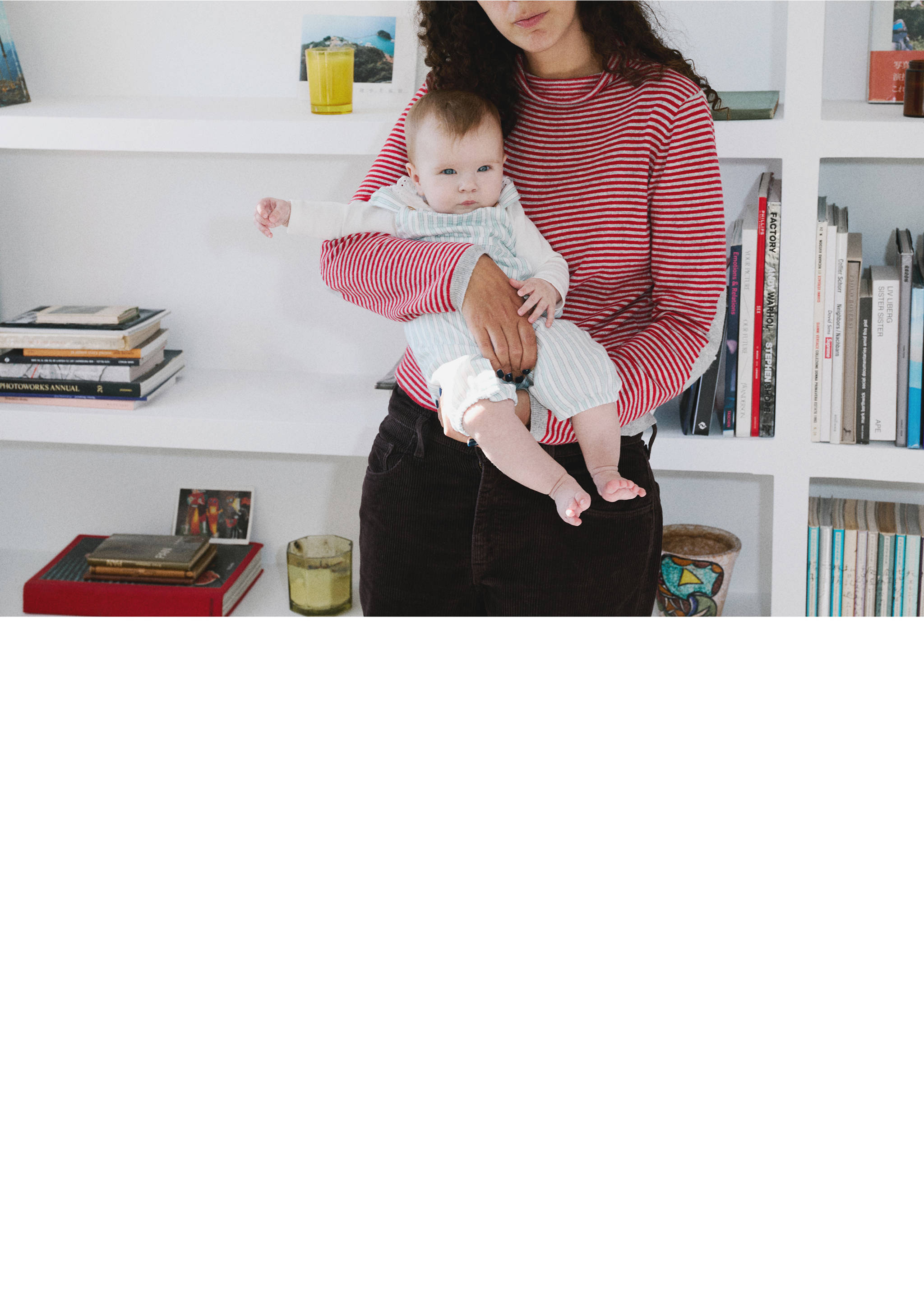 Striped cotton dungarees - Details of the article 5, Pastel Green. Ref: 87014416-00.