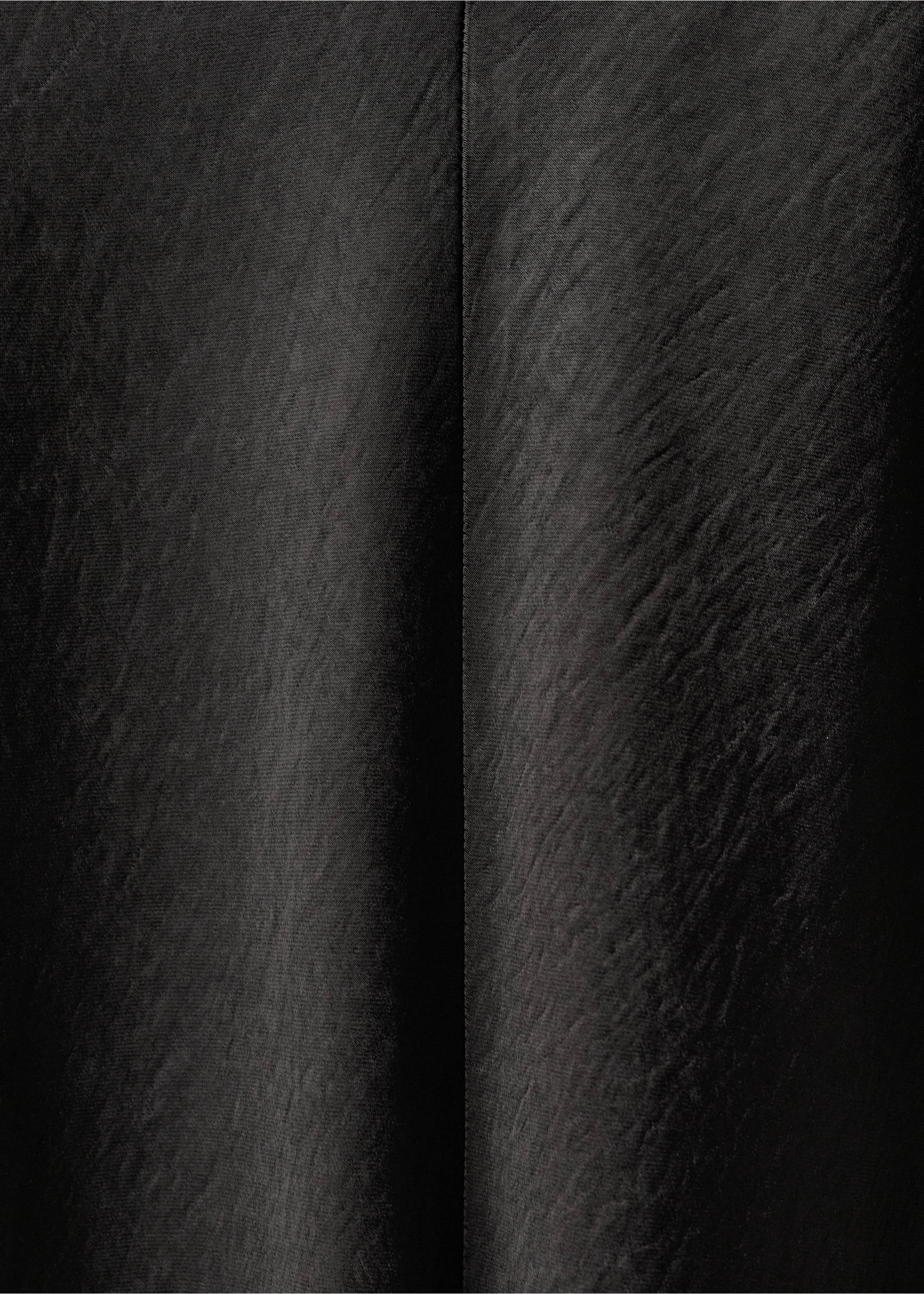 Contrasting satin dress - Details of the article 0, Black. Ref: 87014421-00.