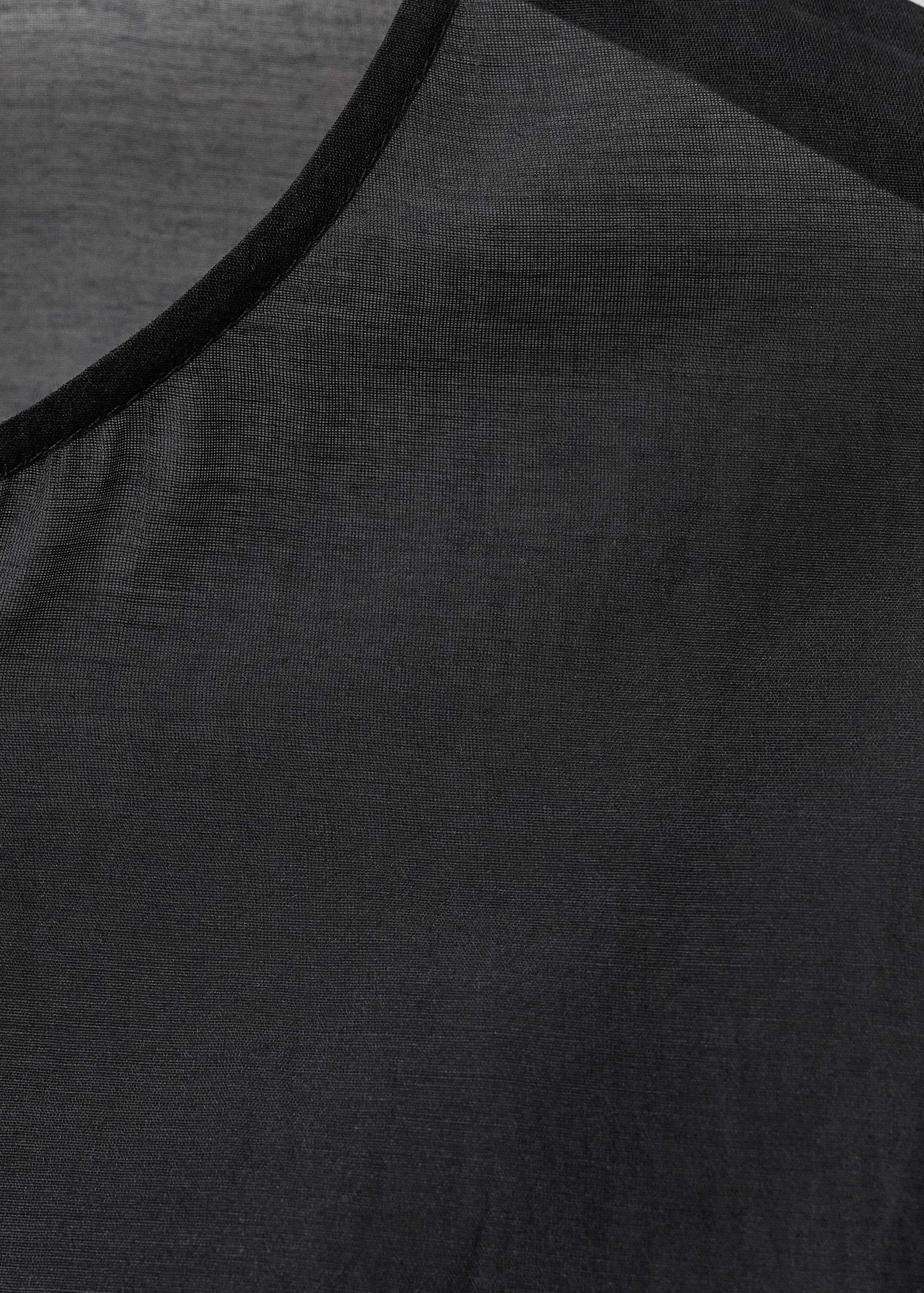 Rochie midi din amestec de mătase semitransparentă - Detaliu al articolului 0