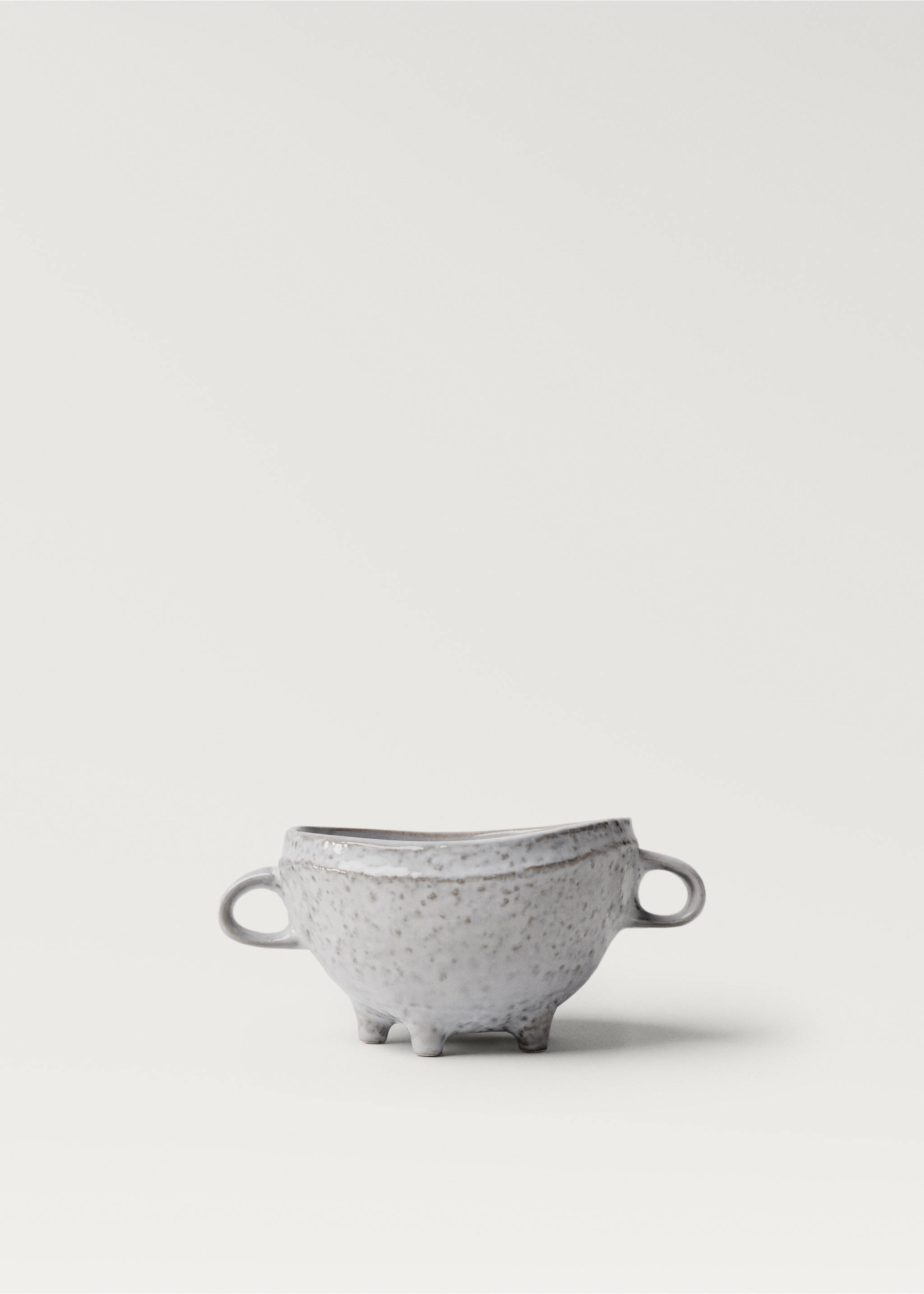 Medium irregular stoneware bowl - Article without model, White. Ref: 87014428-00.