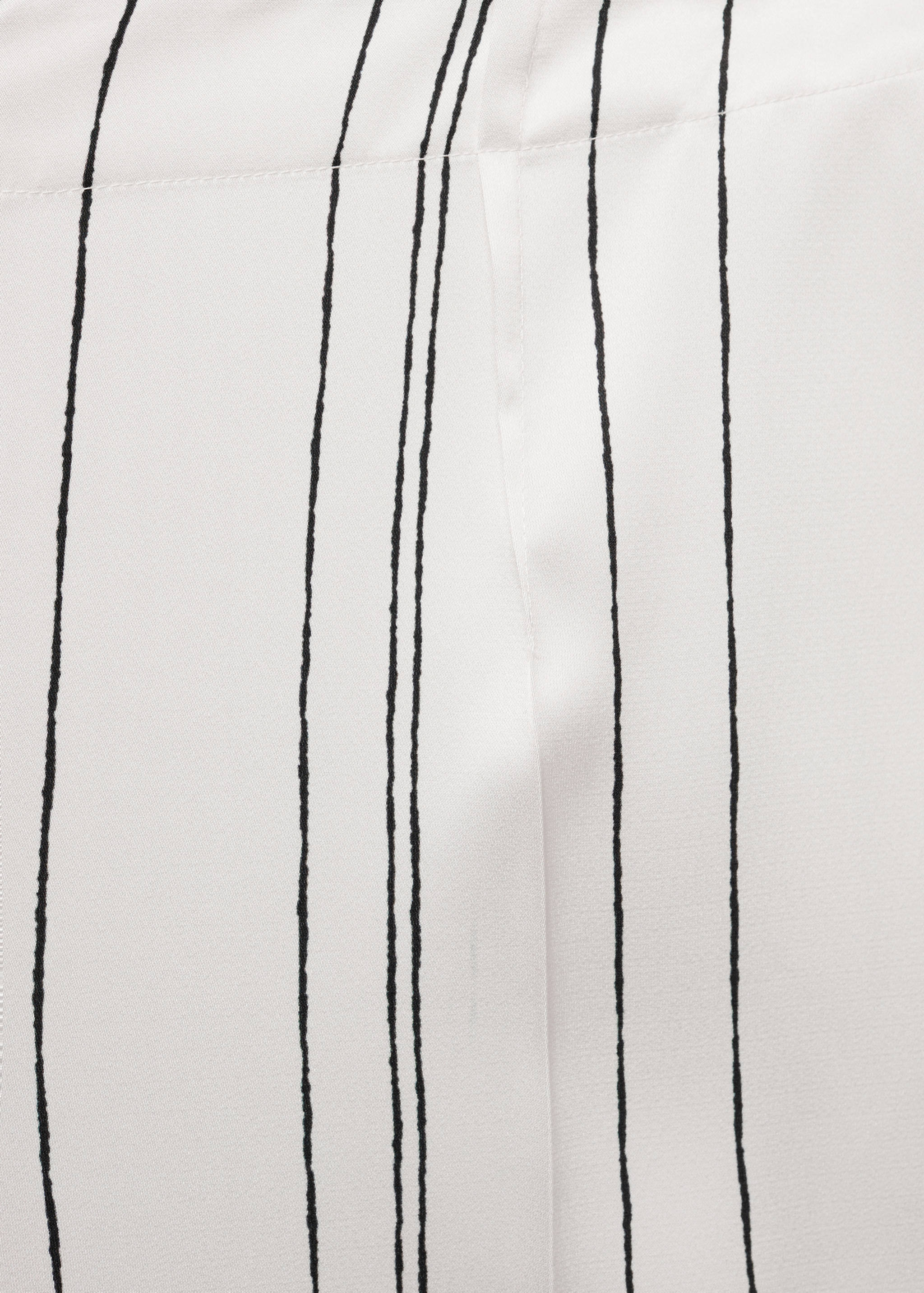 Straight striped trousers - Details of the article 0