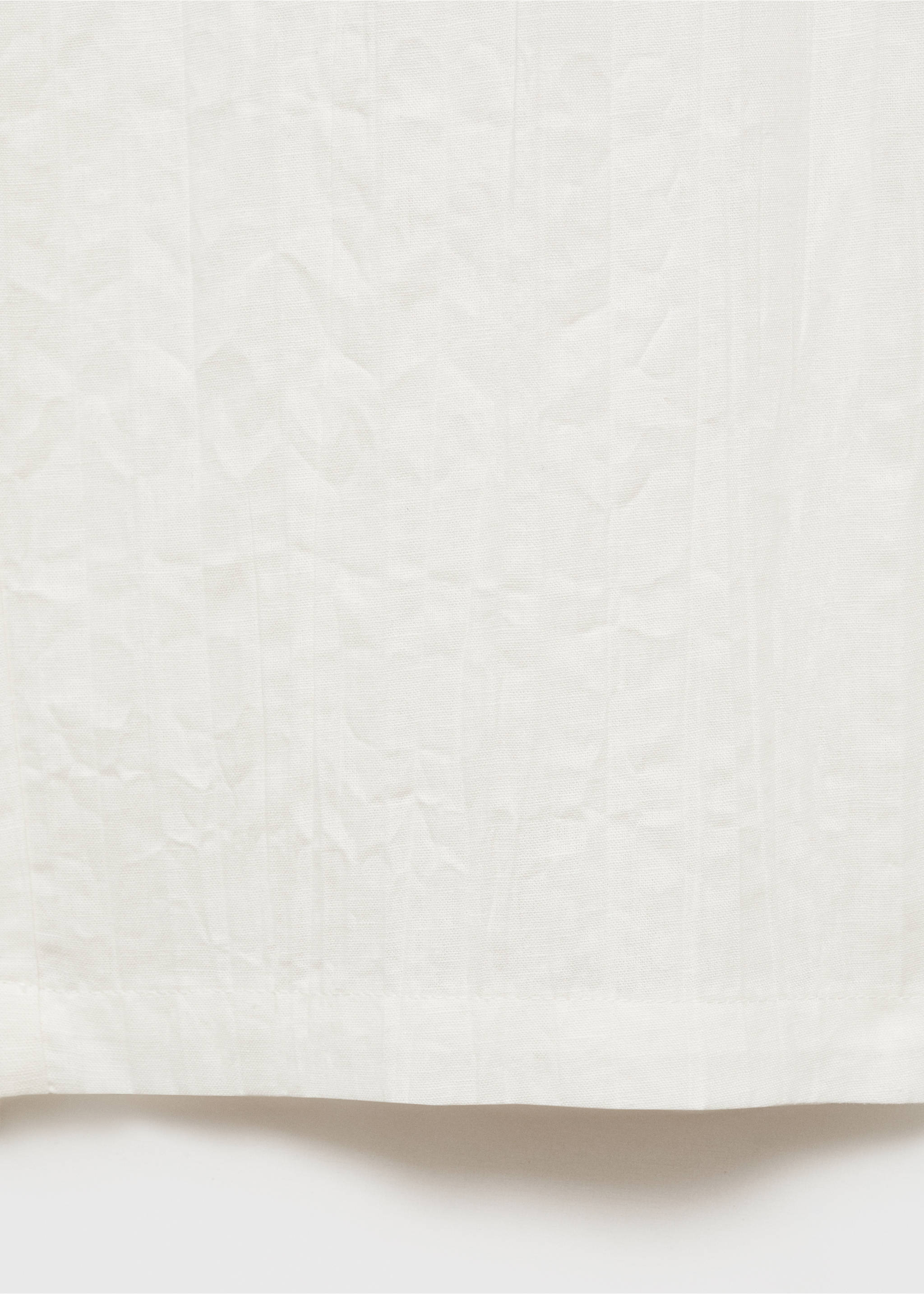 Linen-blend culotte suit trousers - Details of the article 0, White. Ref: 87014786-00.