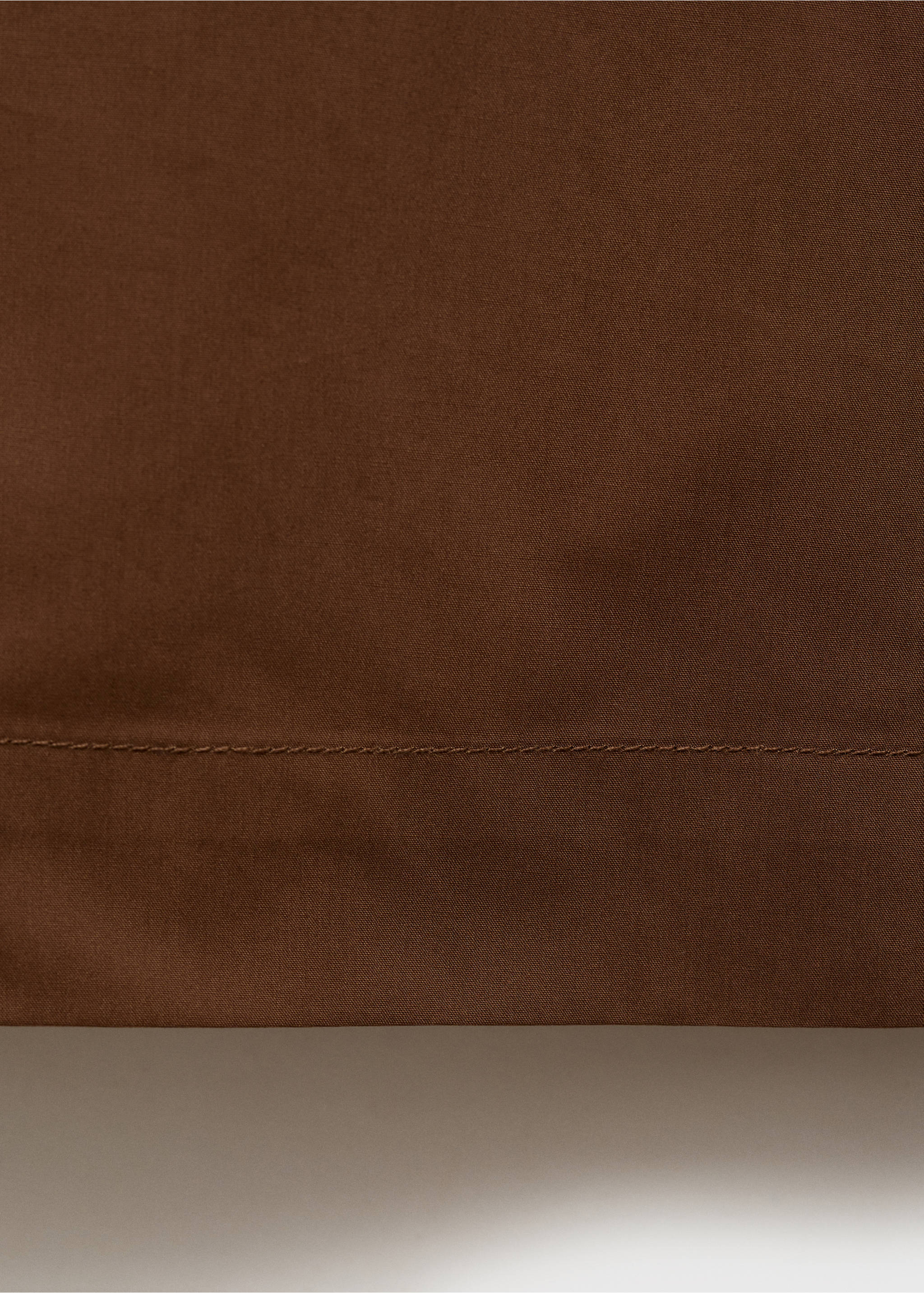 Cotton culotte trousers - Details of the article 0, Brown. Ref: 87014787-00.