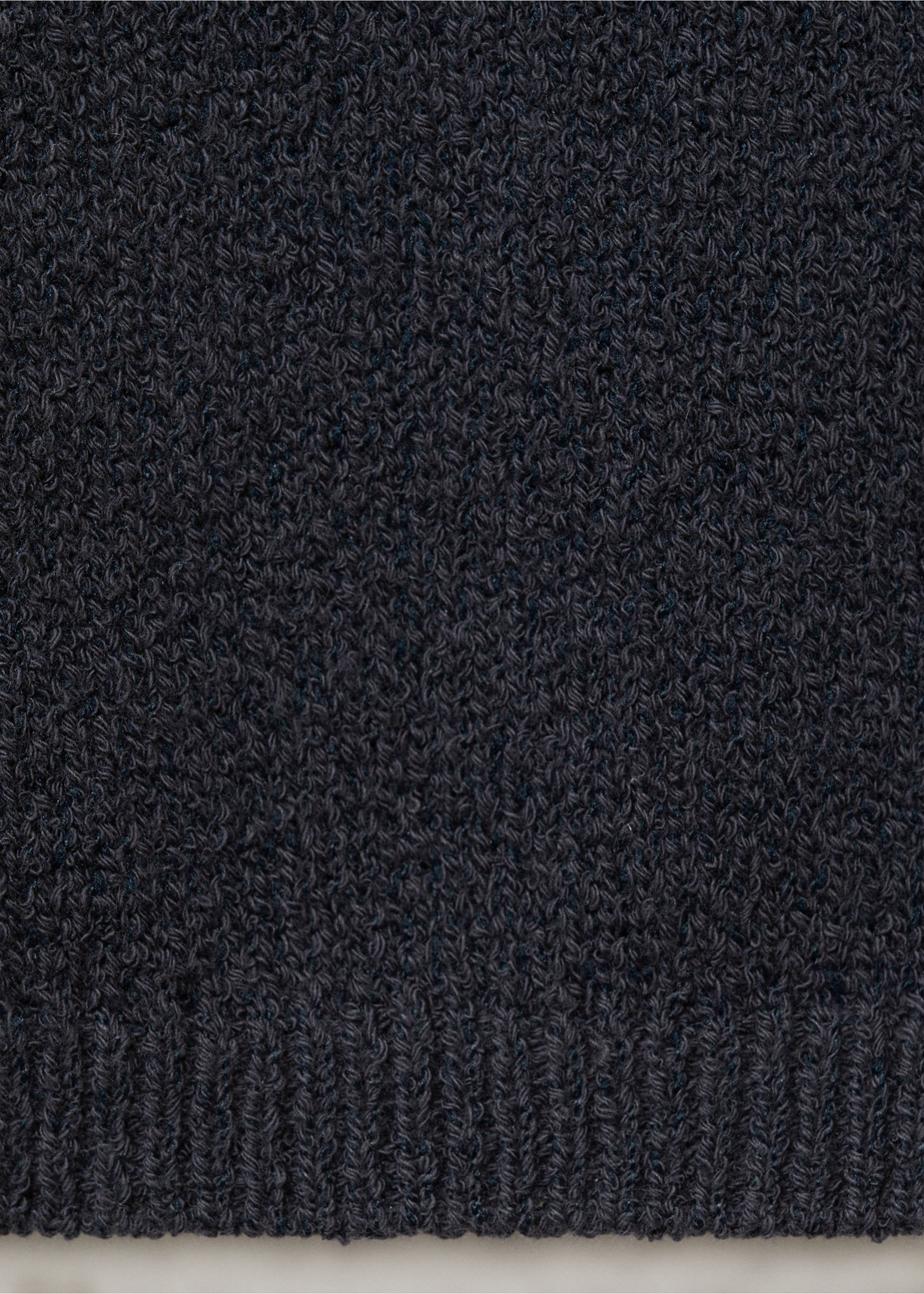 Crop-Stricktop - Detail des Artikels 0, Dunkles Marineblau. Ref: 87014789-00.