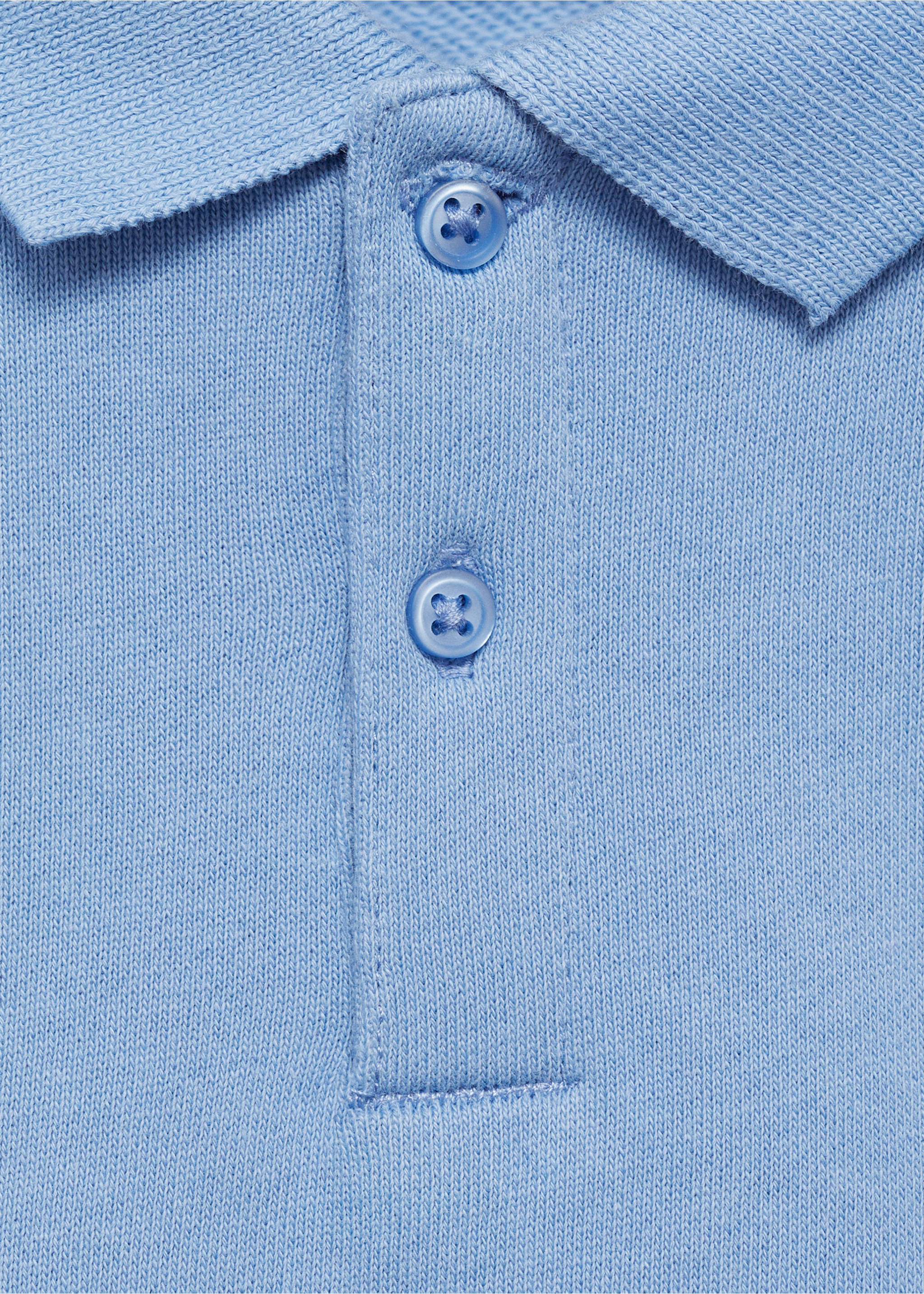 Polo-Sweatshirt mit Stickdetail - Detail des Artikels 8, Blau. Ref: 87014790-00.