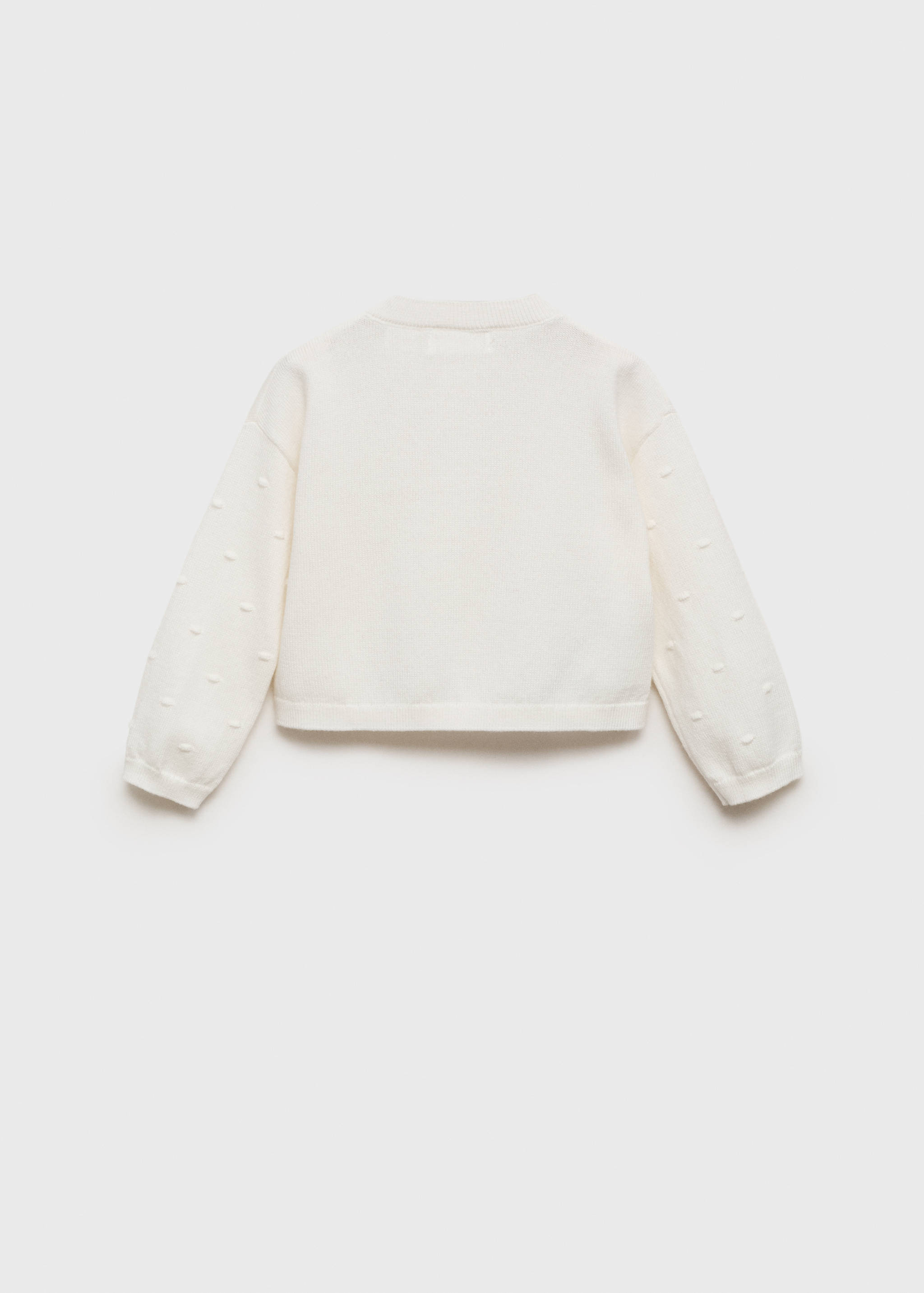 Embroidered knit cardigan - Reverse of the article