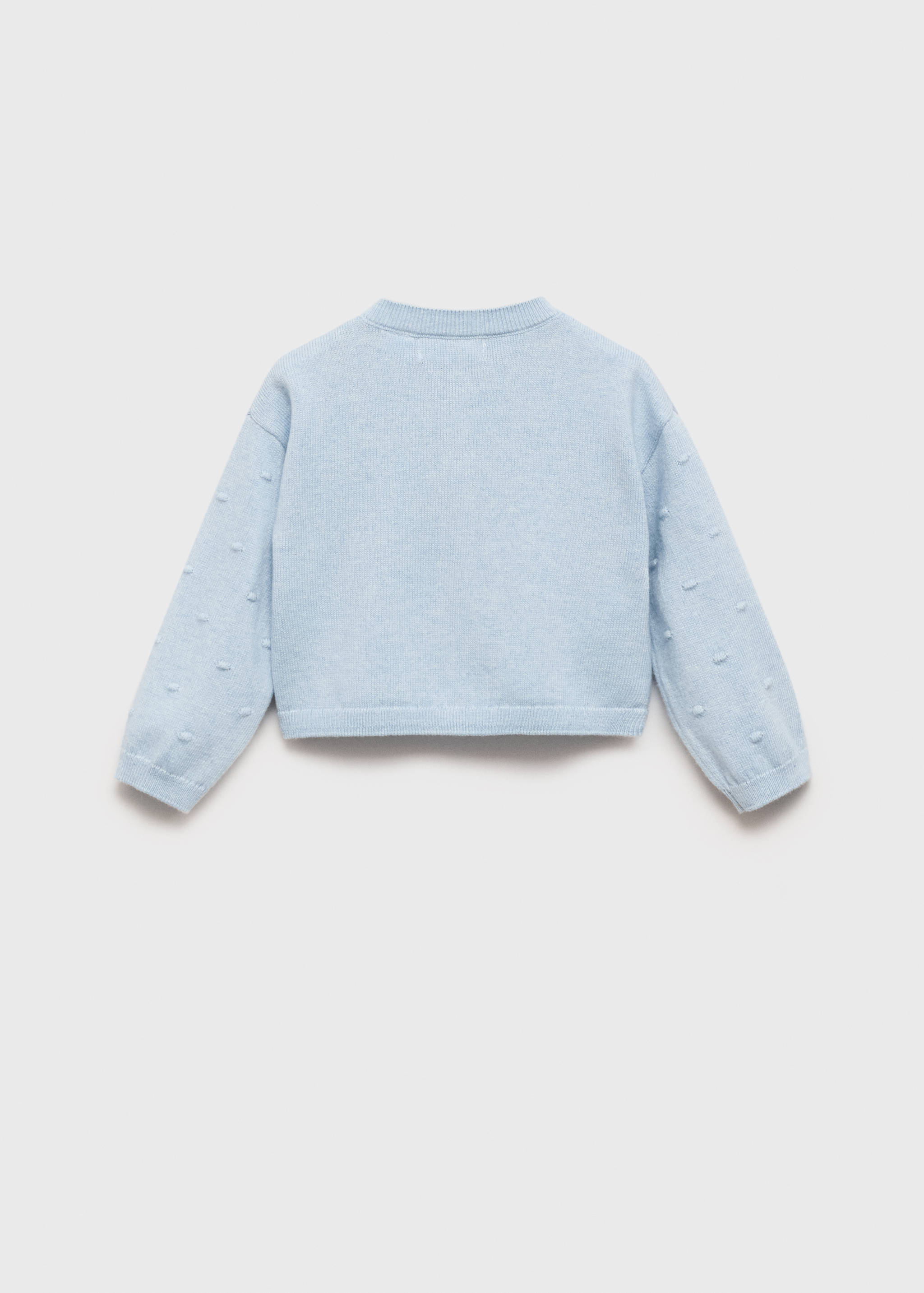 Embroidered knit cardigan - Reverse of the article