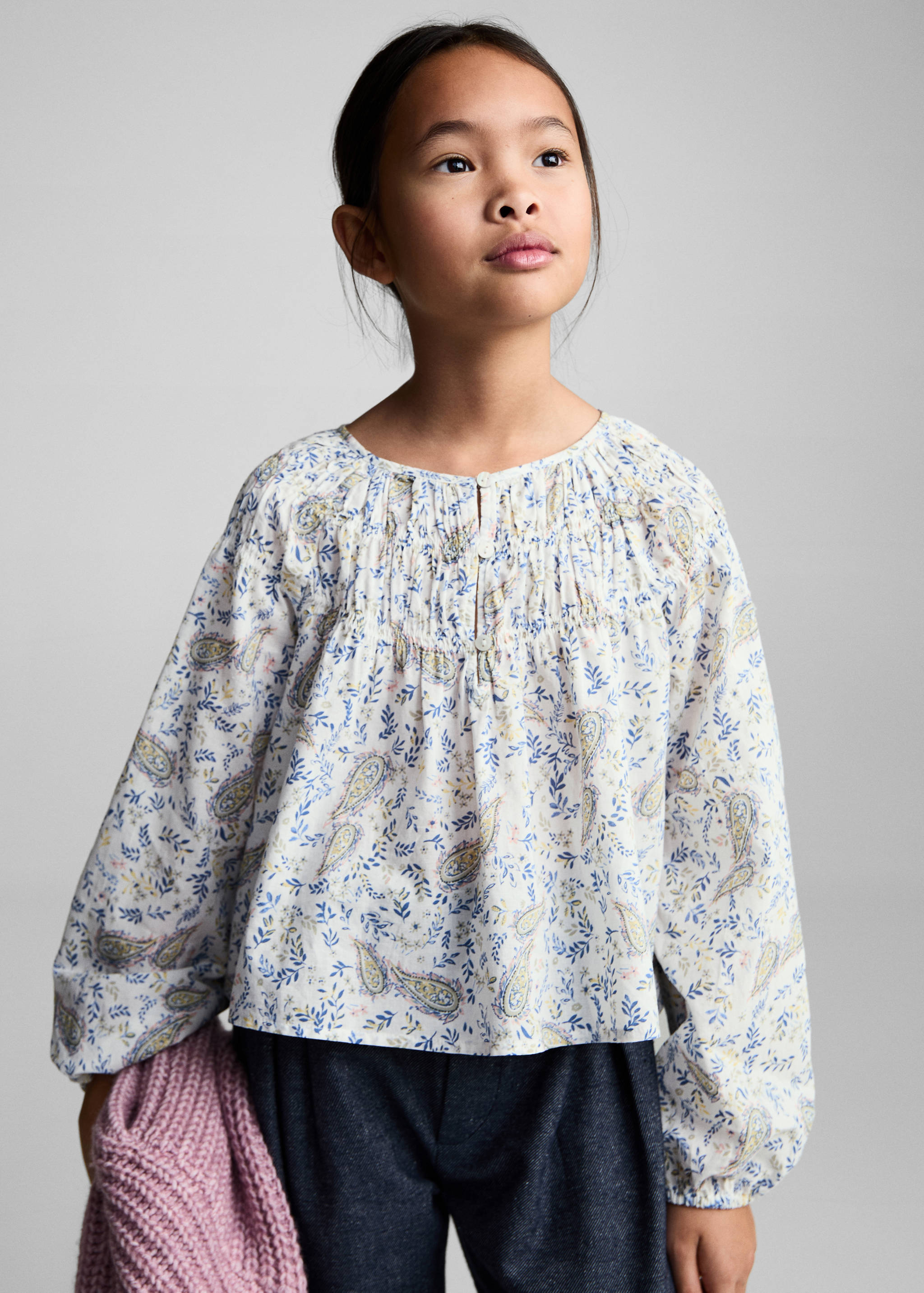 Blouse en imprimé paisley - Plan moyen