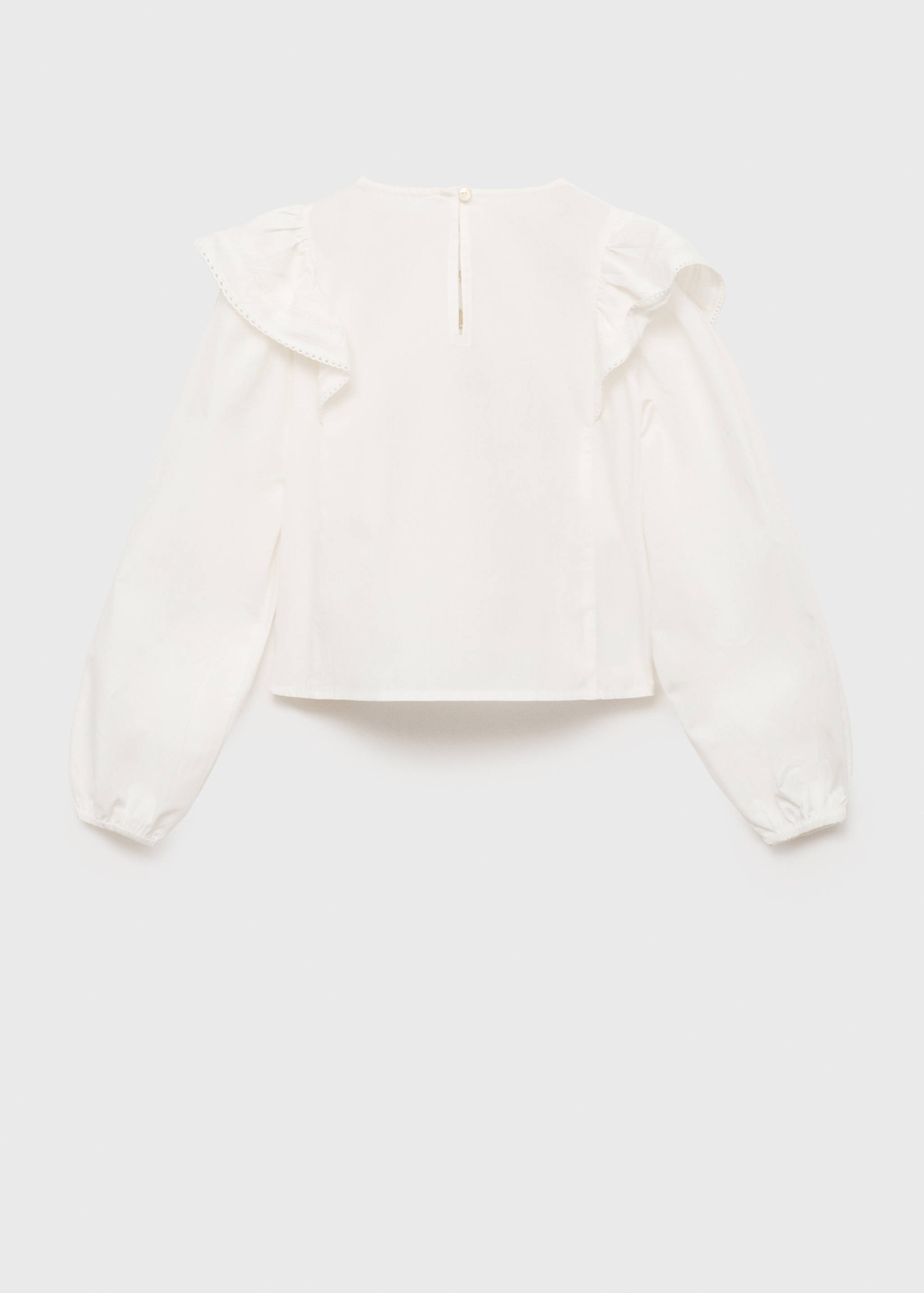 Blusa bordado flores - Reverso del artículo