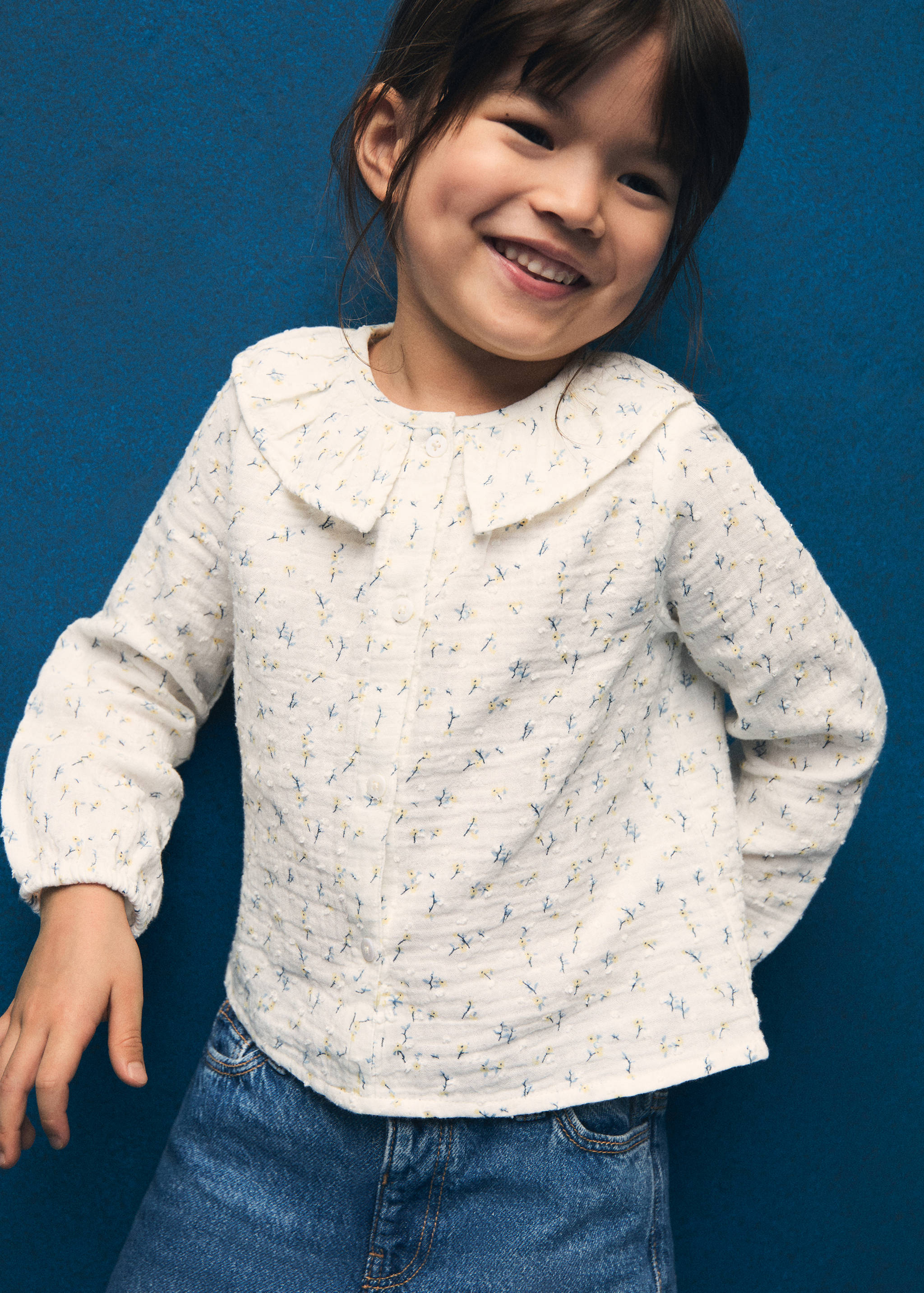 Katoenen blouse met bloemetjesprint - Detail van het artikel 5