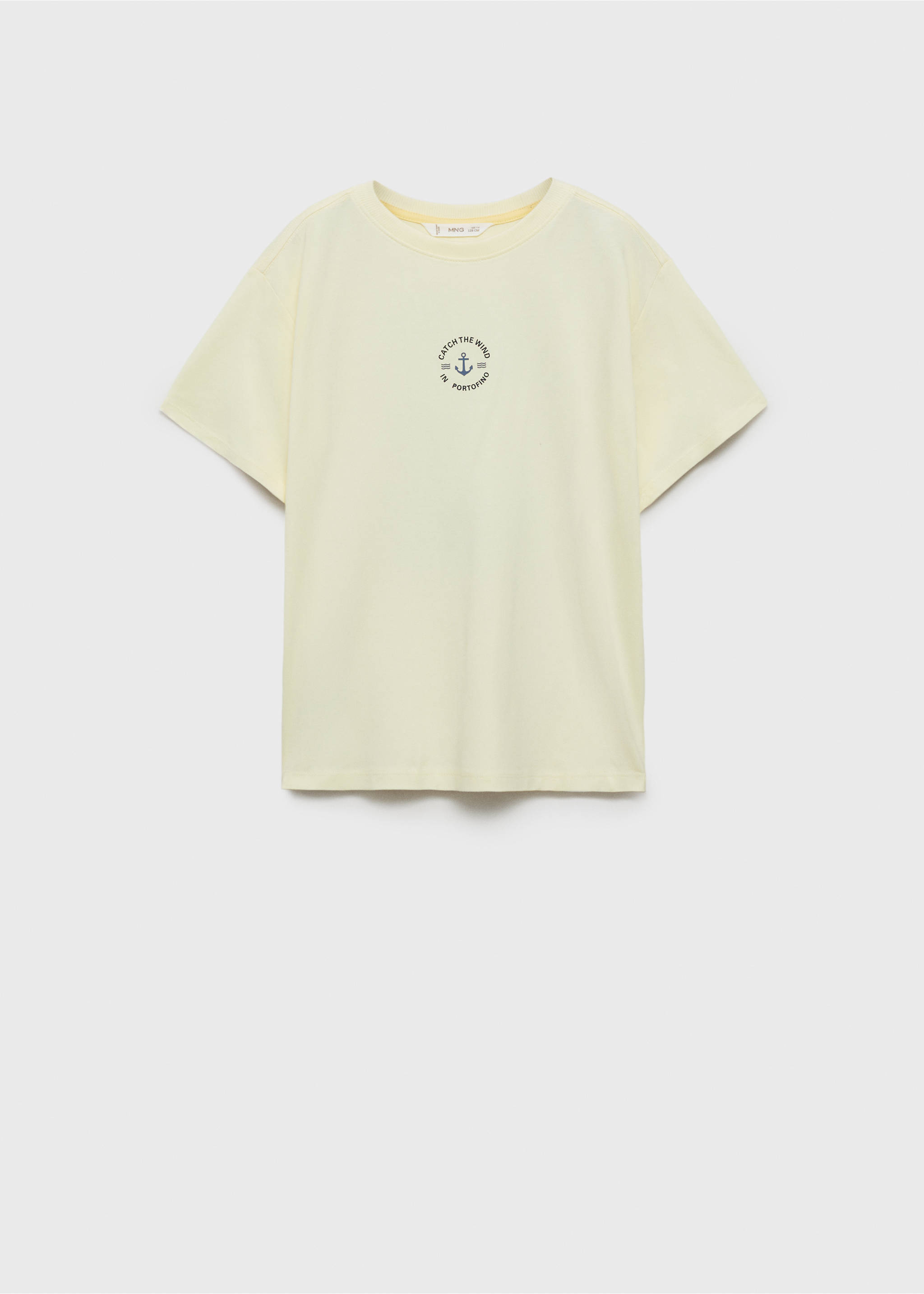 Camiseta algodón estampado dibujo - Artículo sin modelo, Amarillo. Ref: 87014804-00.