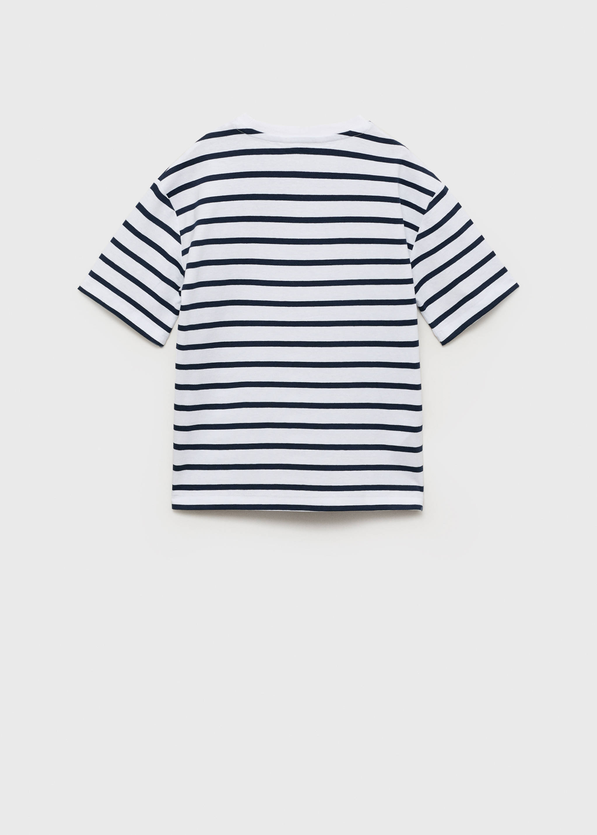 Gestreiftes Baumwoll-Shirt - Rückseite des Artikels