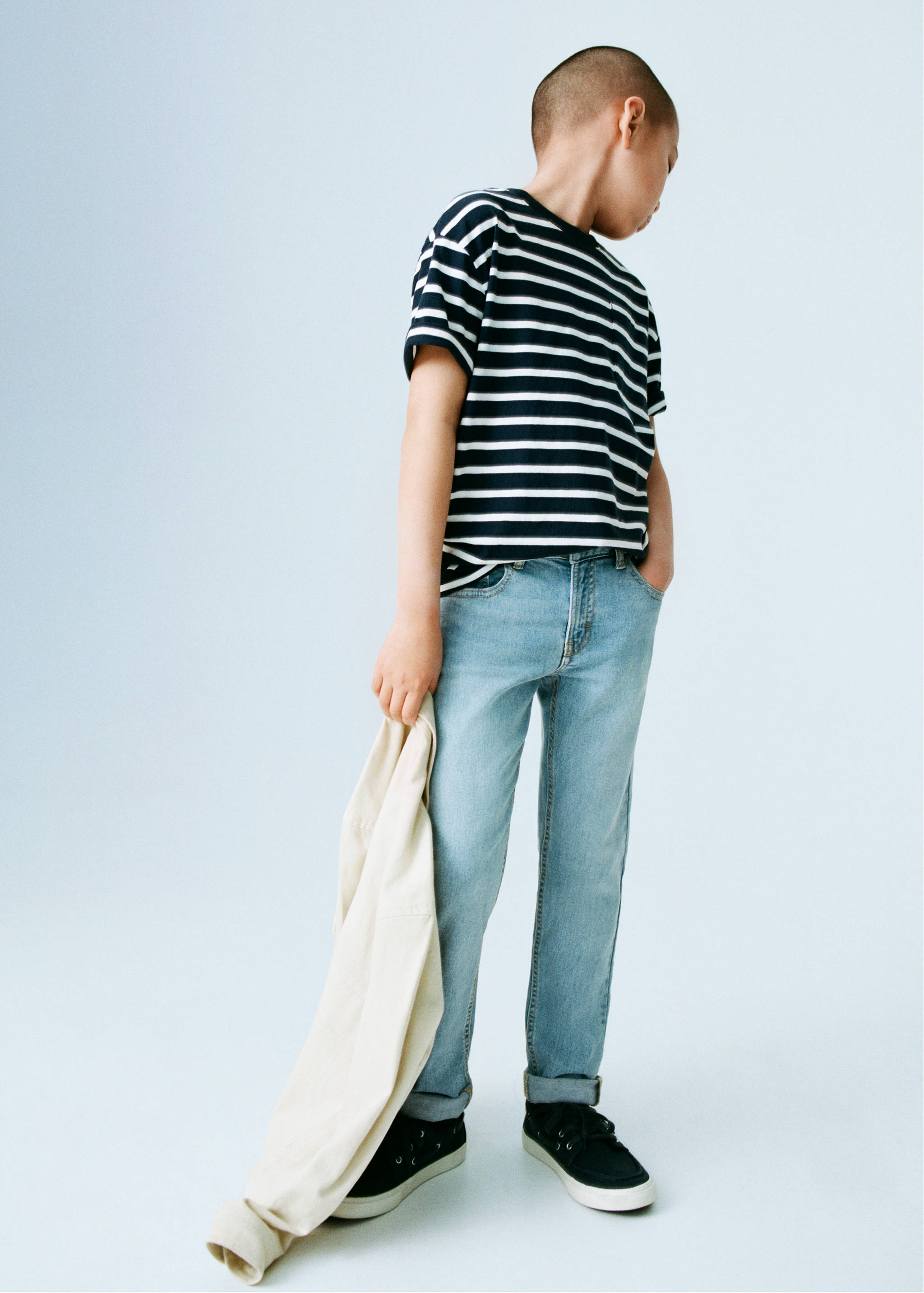 Gestreiftes Baumwoll-Shirt - Detail des Artikels 3