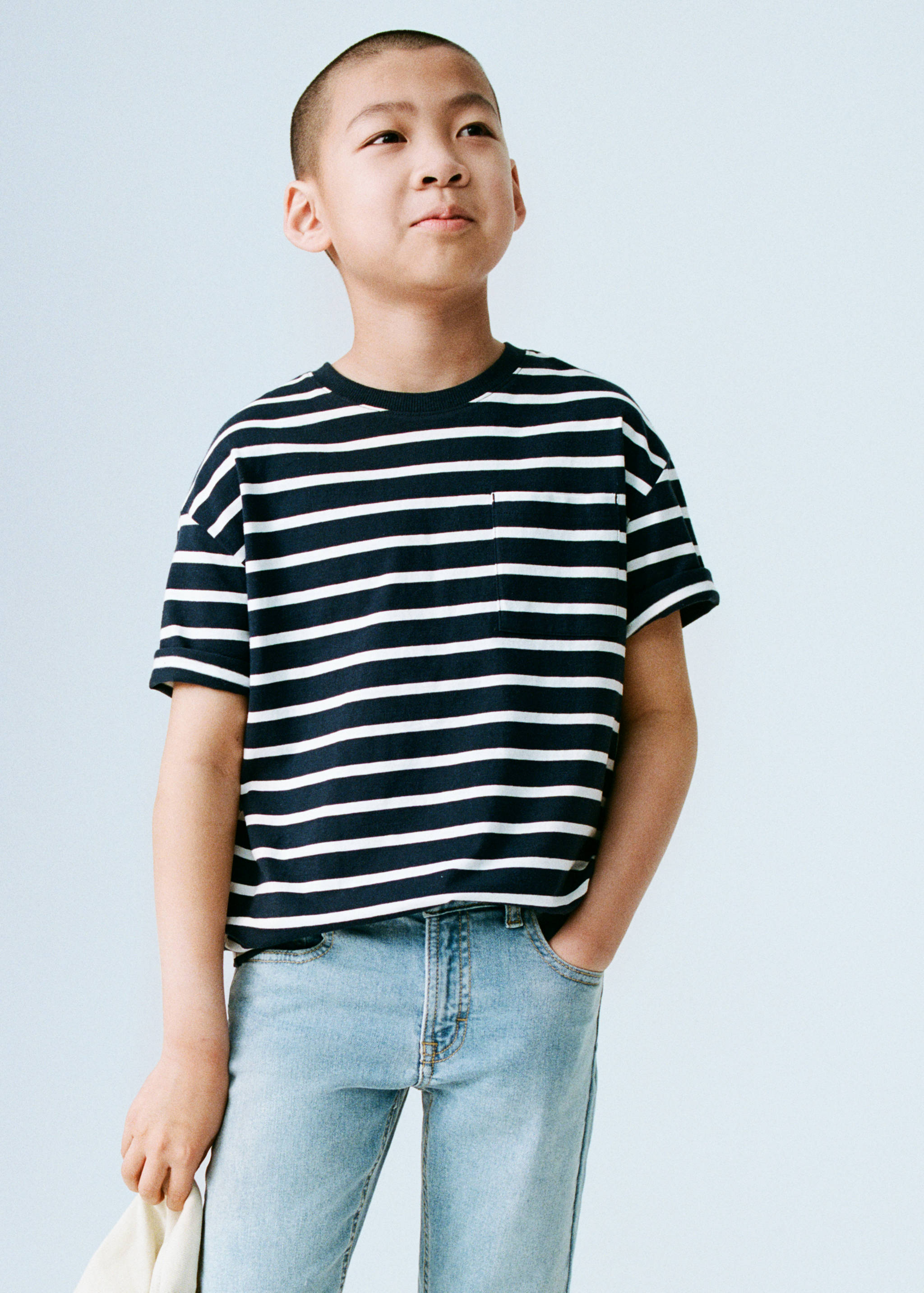 Gestreiftes Baumwoll-Shirt - Detail des Artikels 2