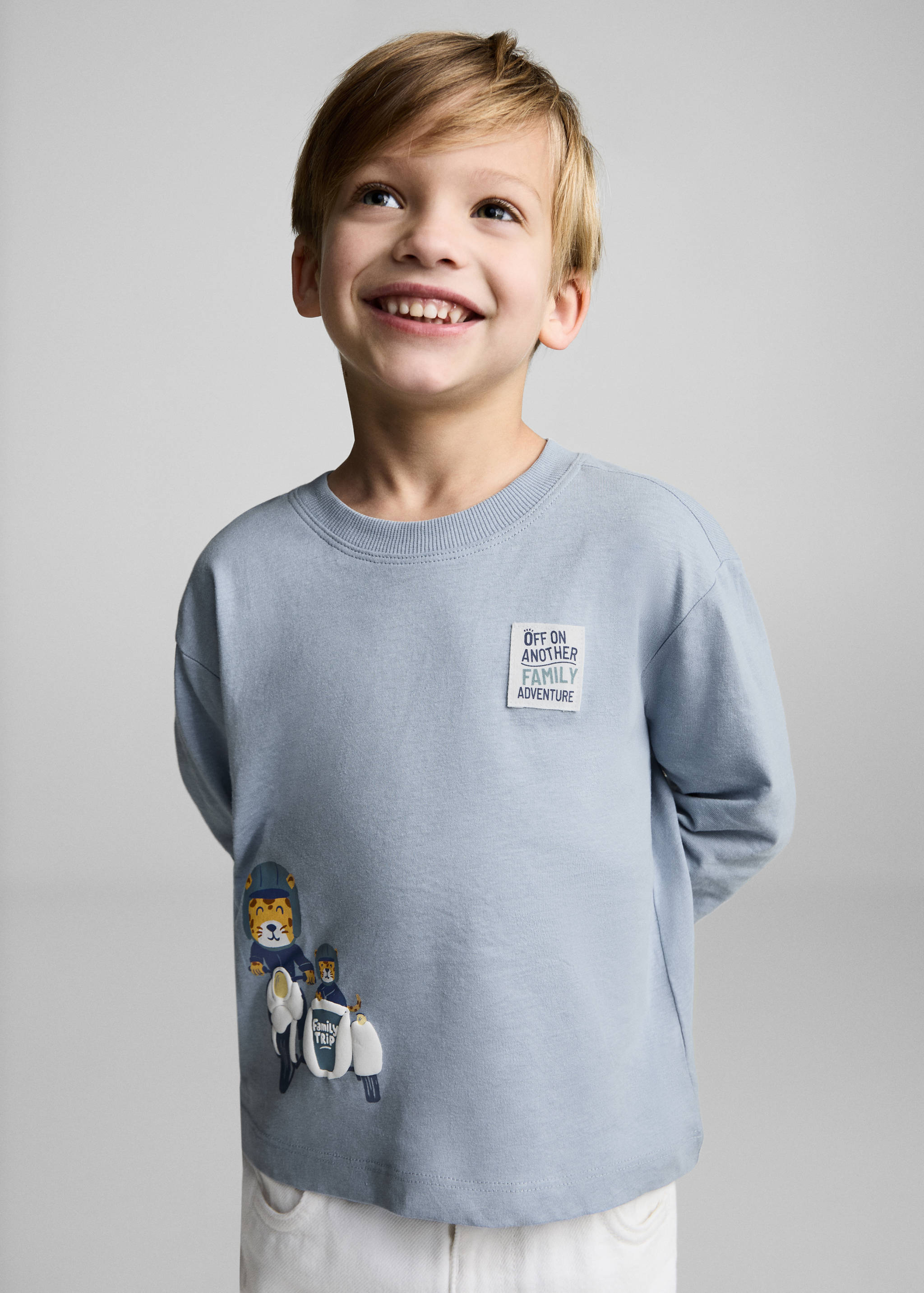 Cotton printed T-shirt - Medium plane