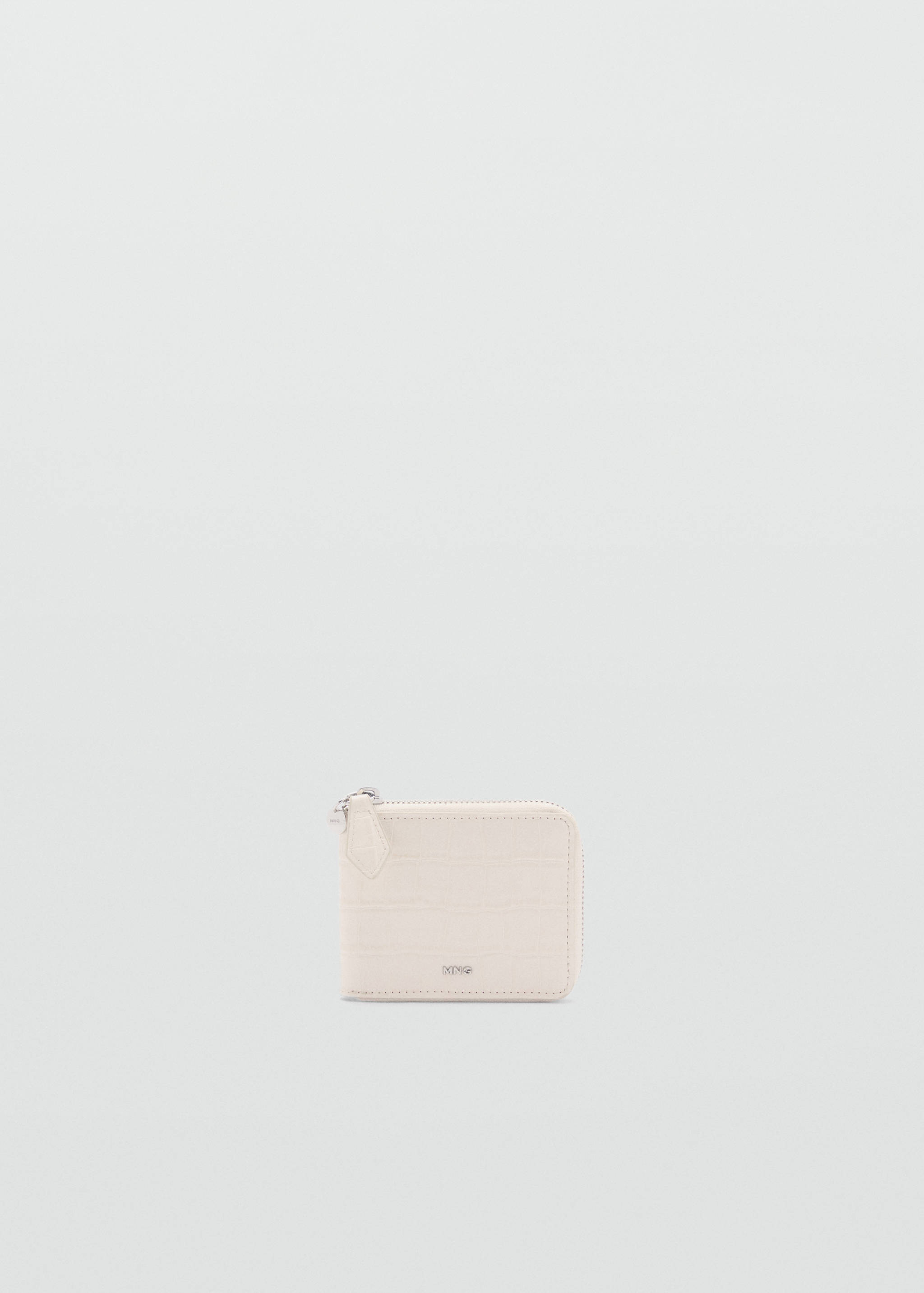Croco faux-leather mini wallet - Article without model