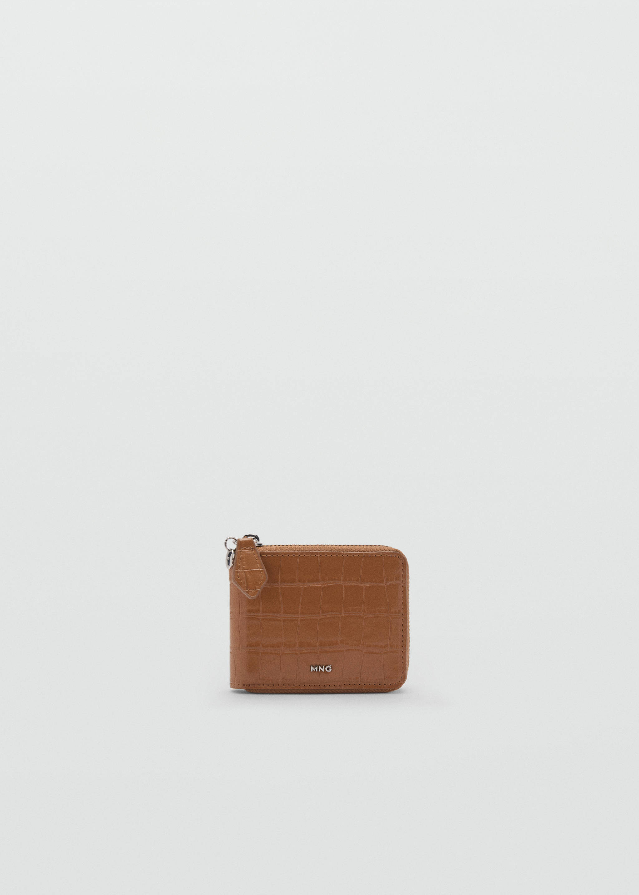 Croco faux-leather mini wallet - Article without model