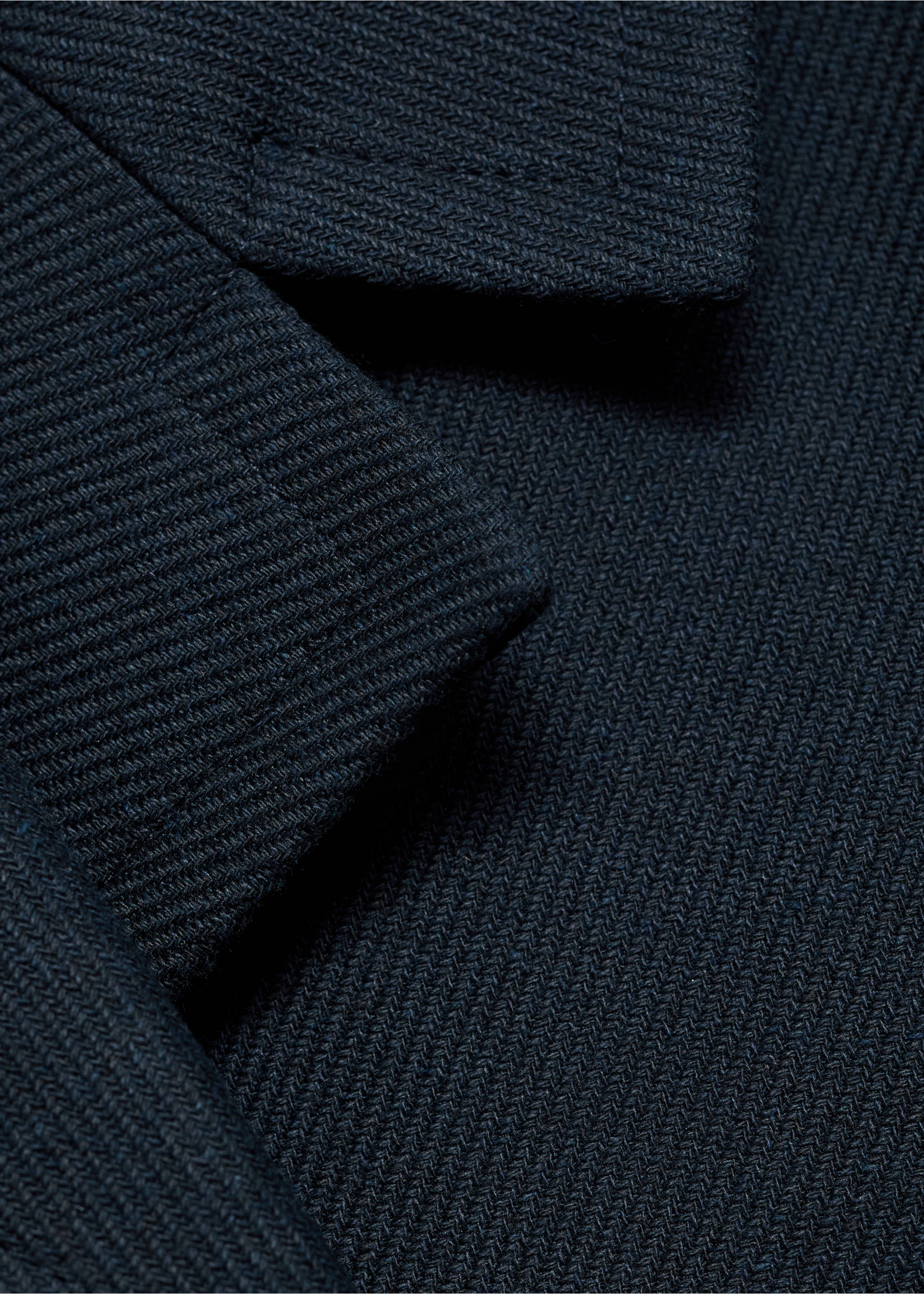 Double-breasted lapels coat - Details of the article 0, Dark Navy. Ref: 87014812-00.
