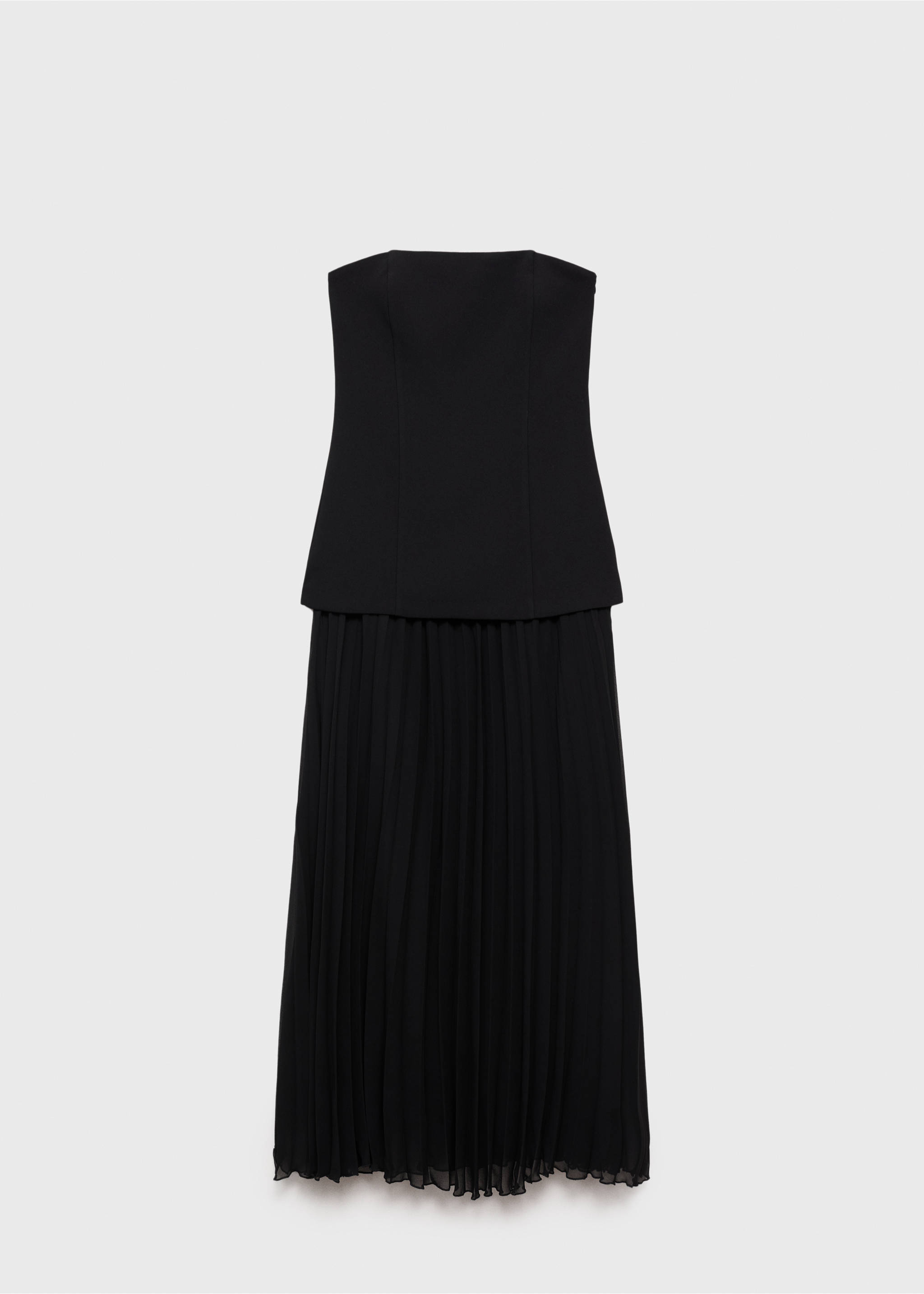Robe bustier combinée - Article sans modèle, Noir. Ref: 87014813-00.