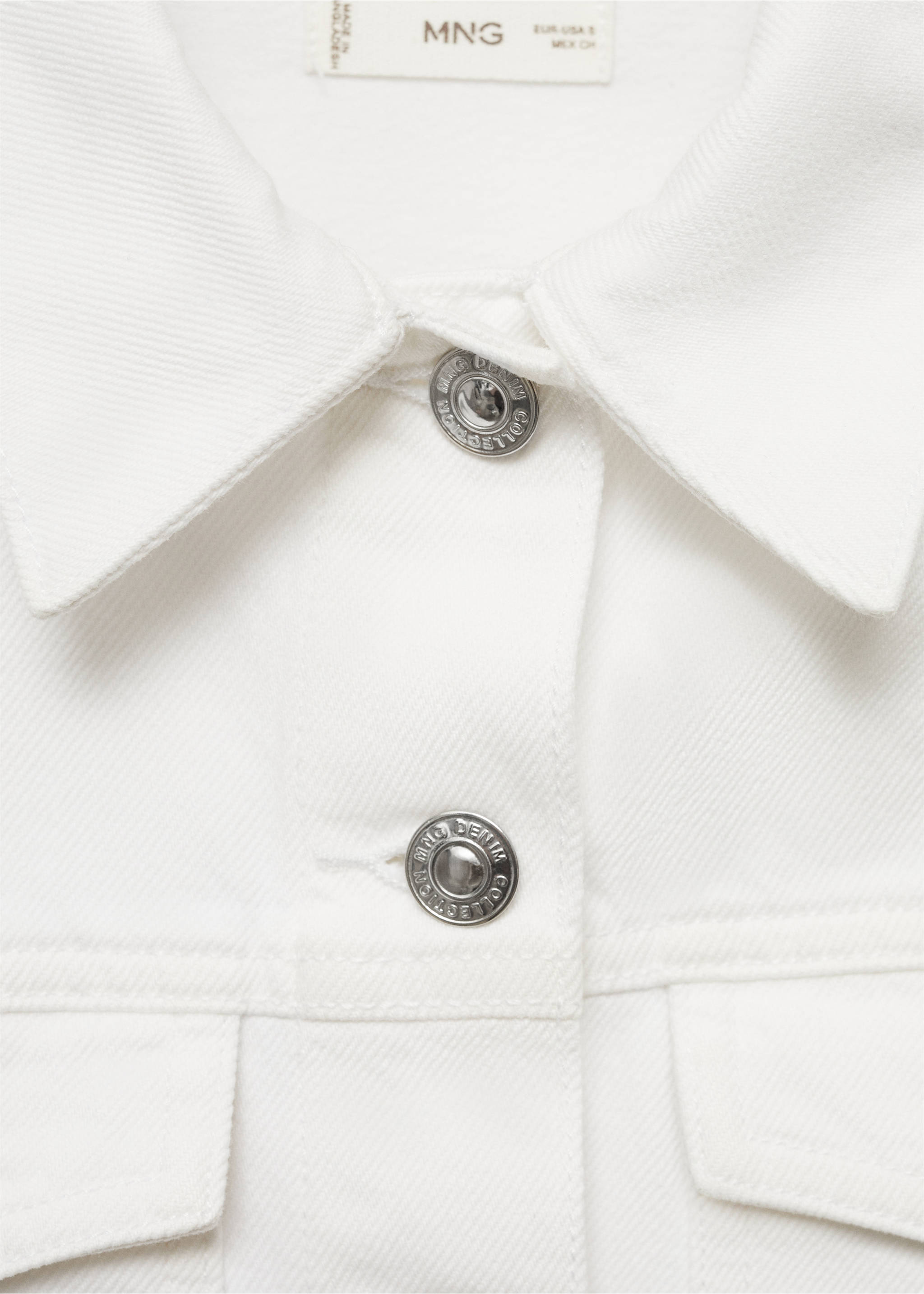 Jeansjacke - Detail des Artikels 8, Cremeweiß. Ref: 87015137-00.