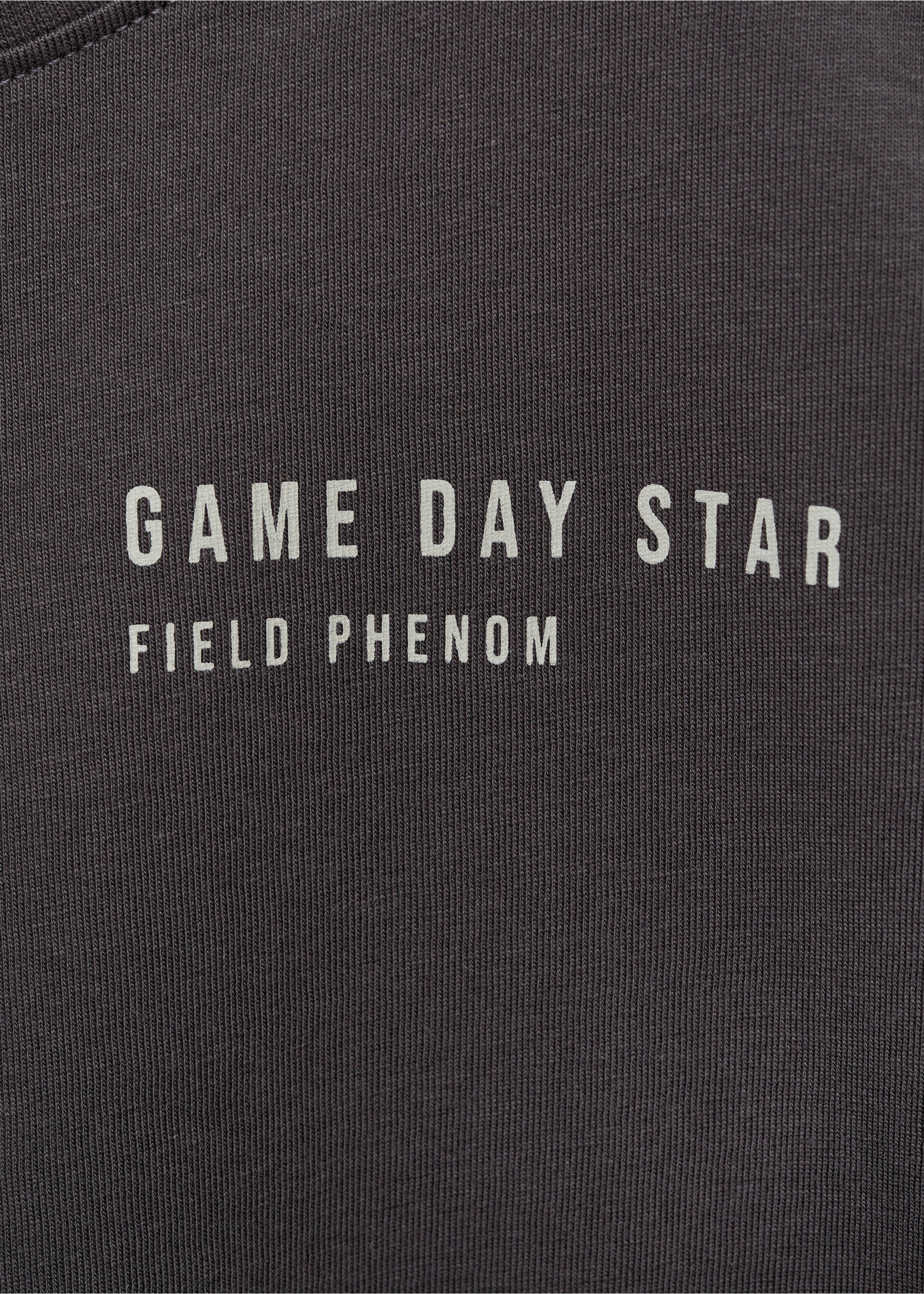 Samarreta cotó estampada - Detall de l'article 8, Gris antracita. Ref: 87015142-00.