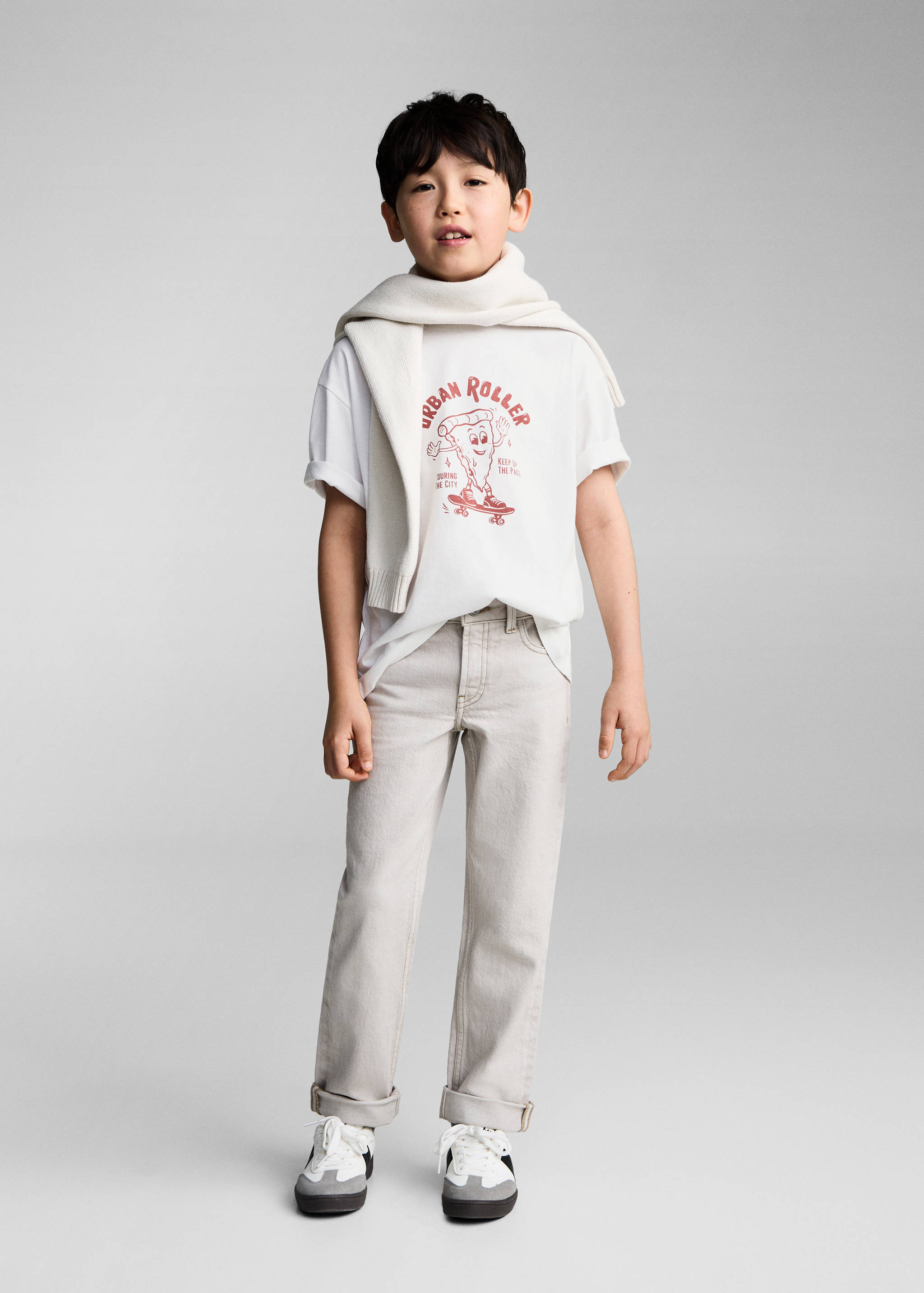 Printed cotton-blend t-shirt - General plane