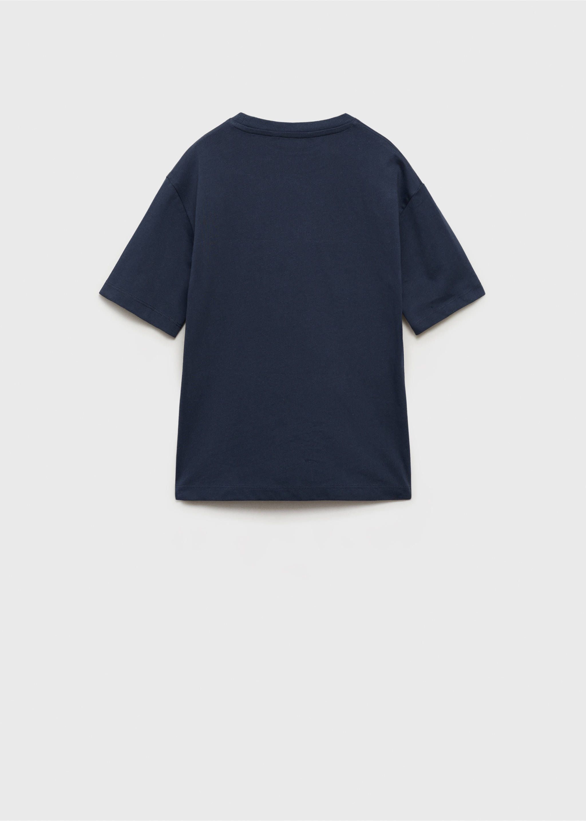 Samarreta cotó estampada - Revers de l'article, Blau marí fosc. Ref: 87015143-00.