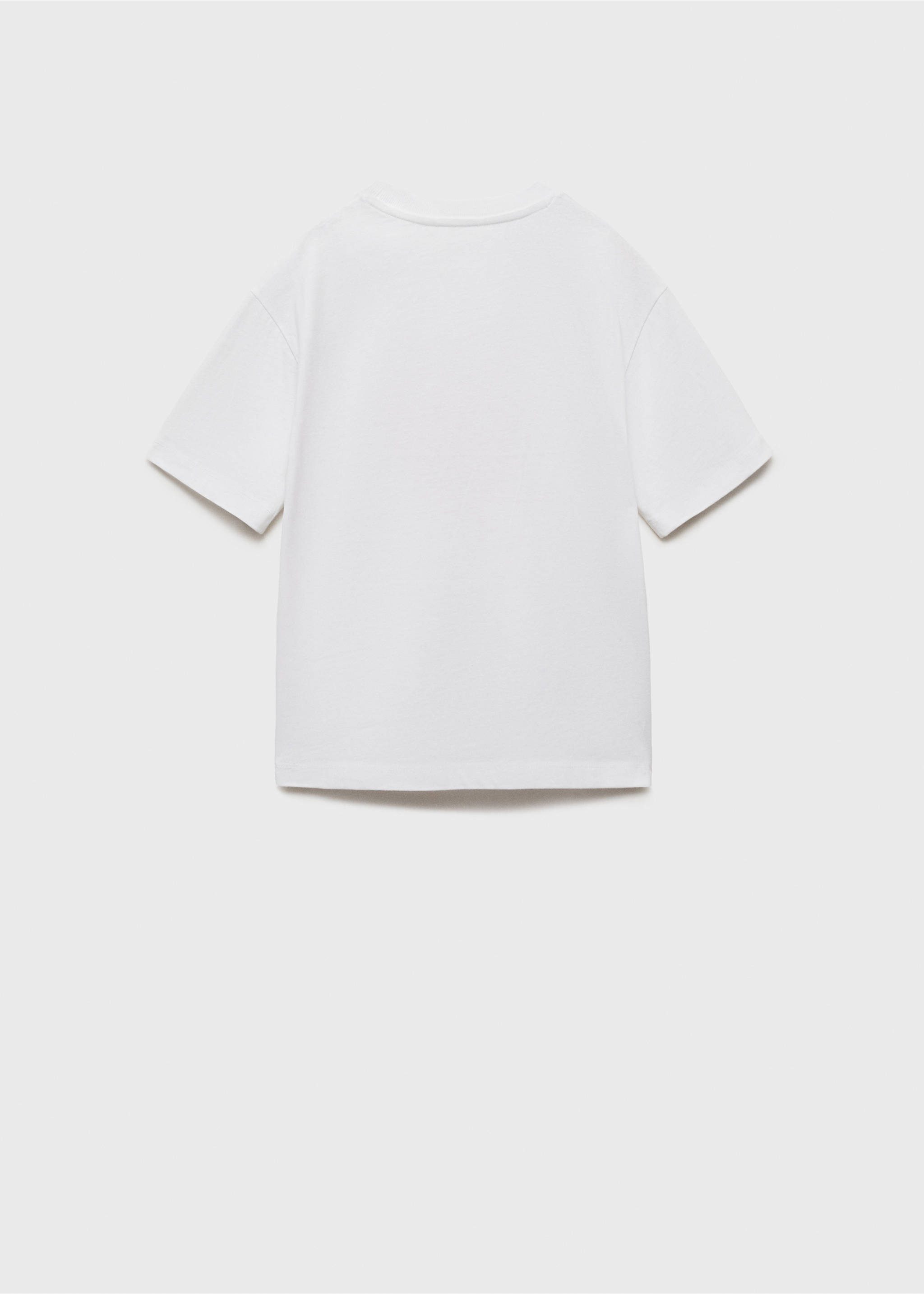 Short-sleeved printed t-shirt - Reverse of the article, Off White. Ref: 87015144-00.