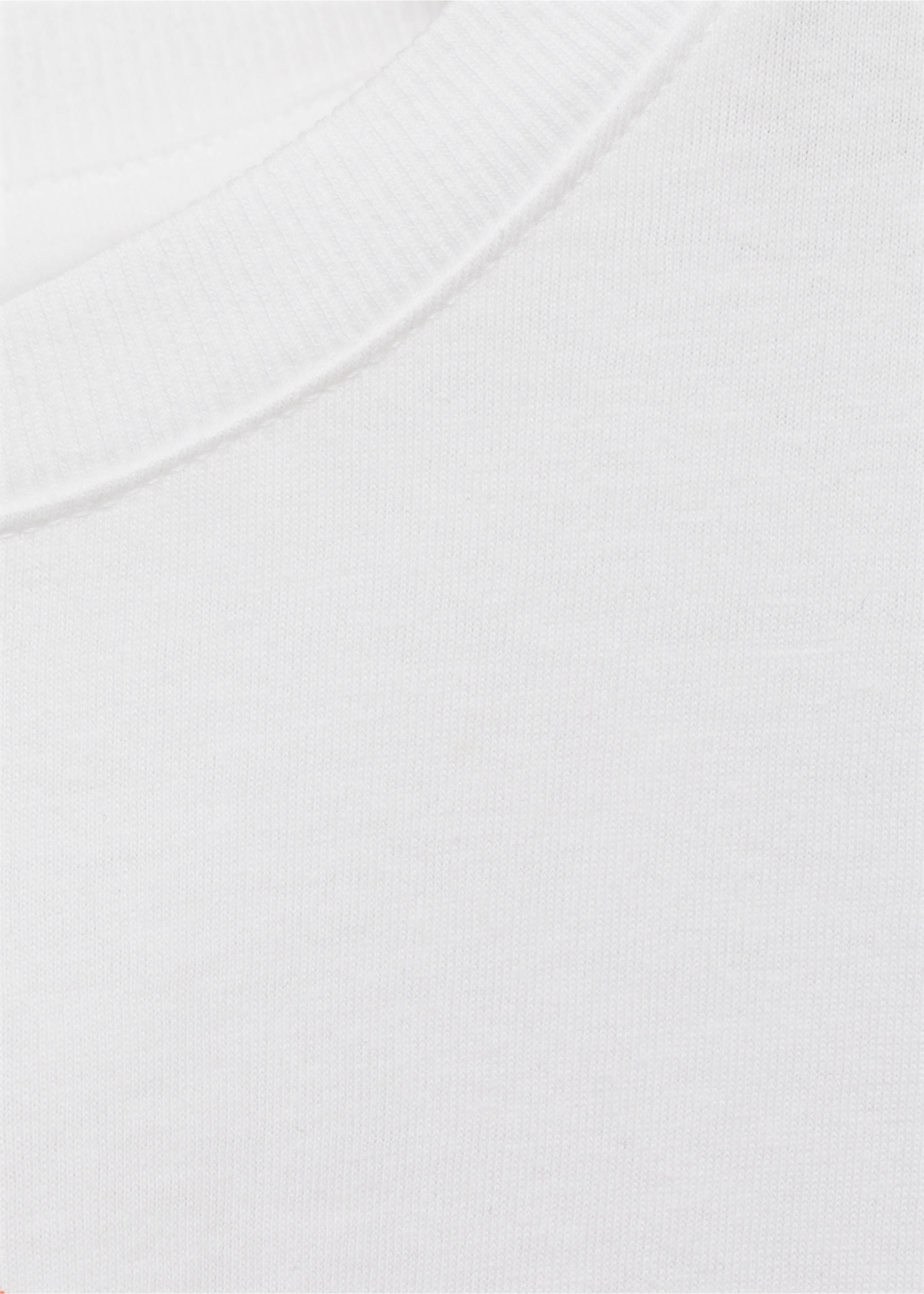 Short-sleeved printed t-shirt - Details of the article 0, Off White. Ref: 87015144-00.