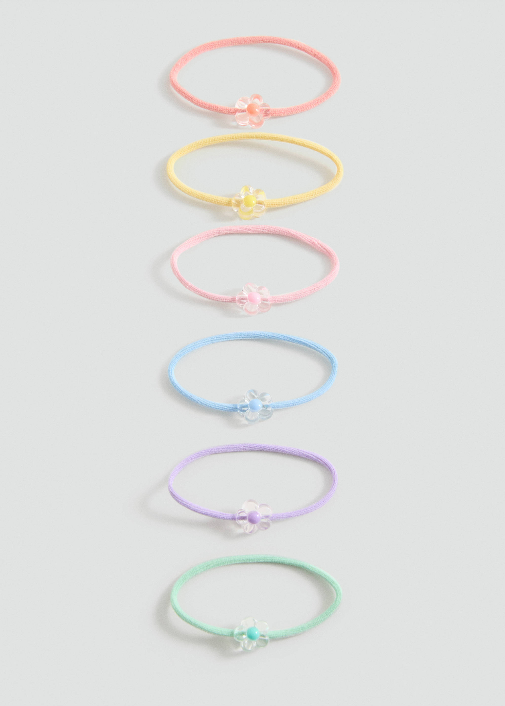 Pack 6 hair ties - Article without model, Pink. Ref: 87015145-00.