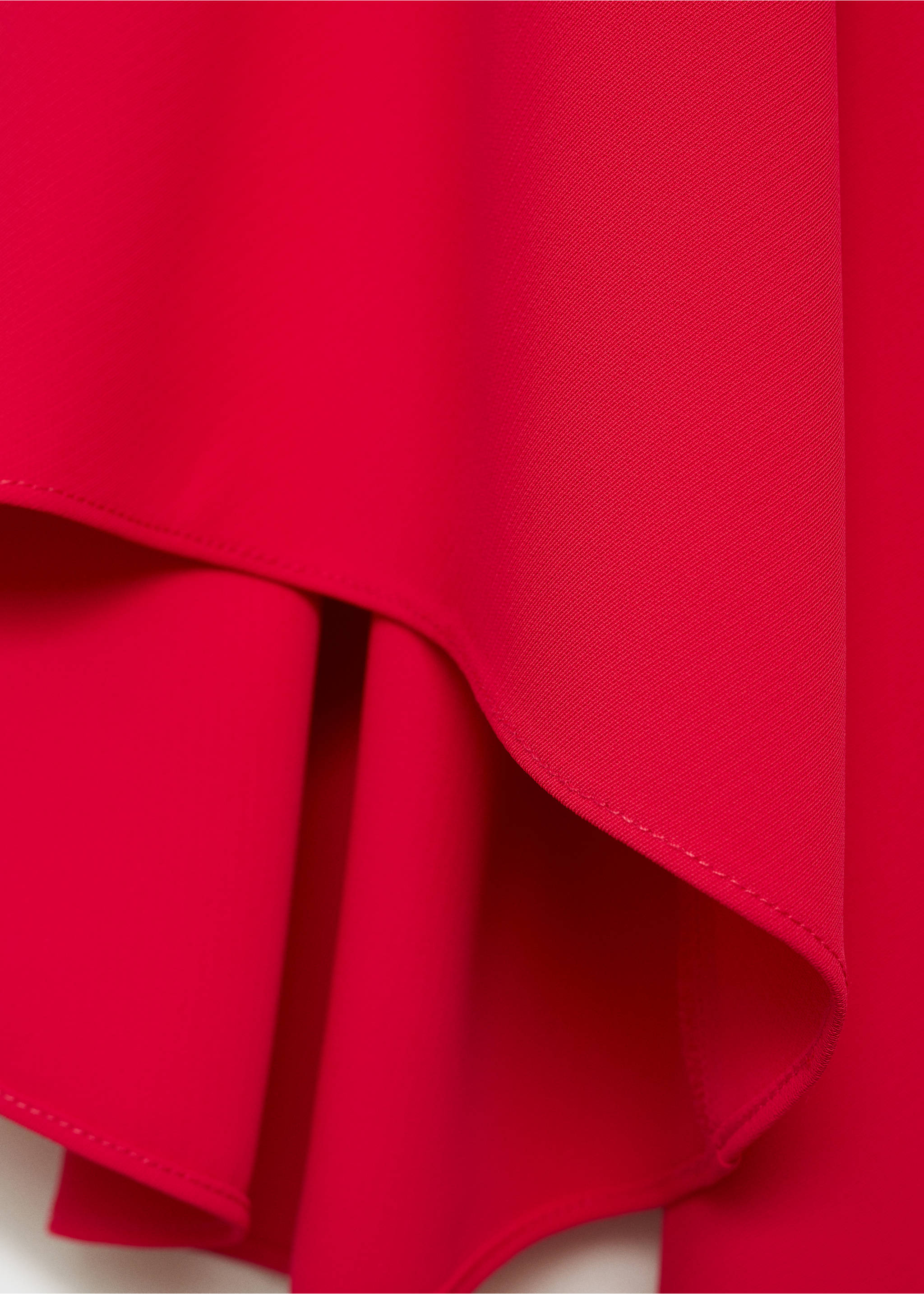 Langes Kleid mit Ballonärmeln - Detail des Artikels 8, Fuchsia. Ref: 87015731-00.