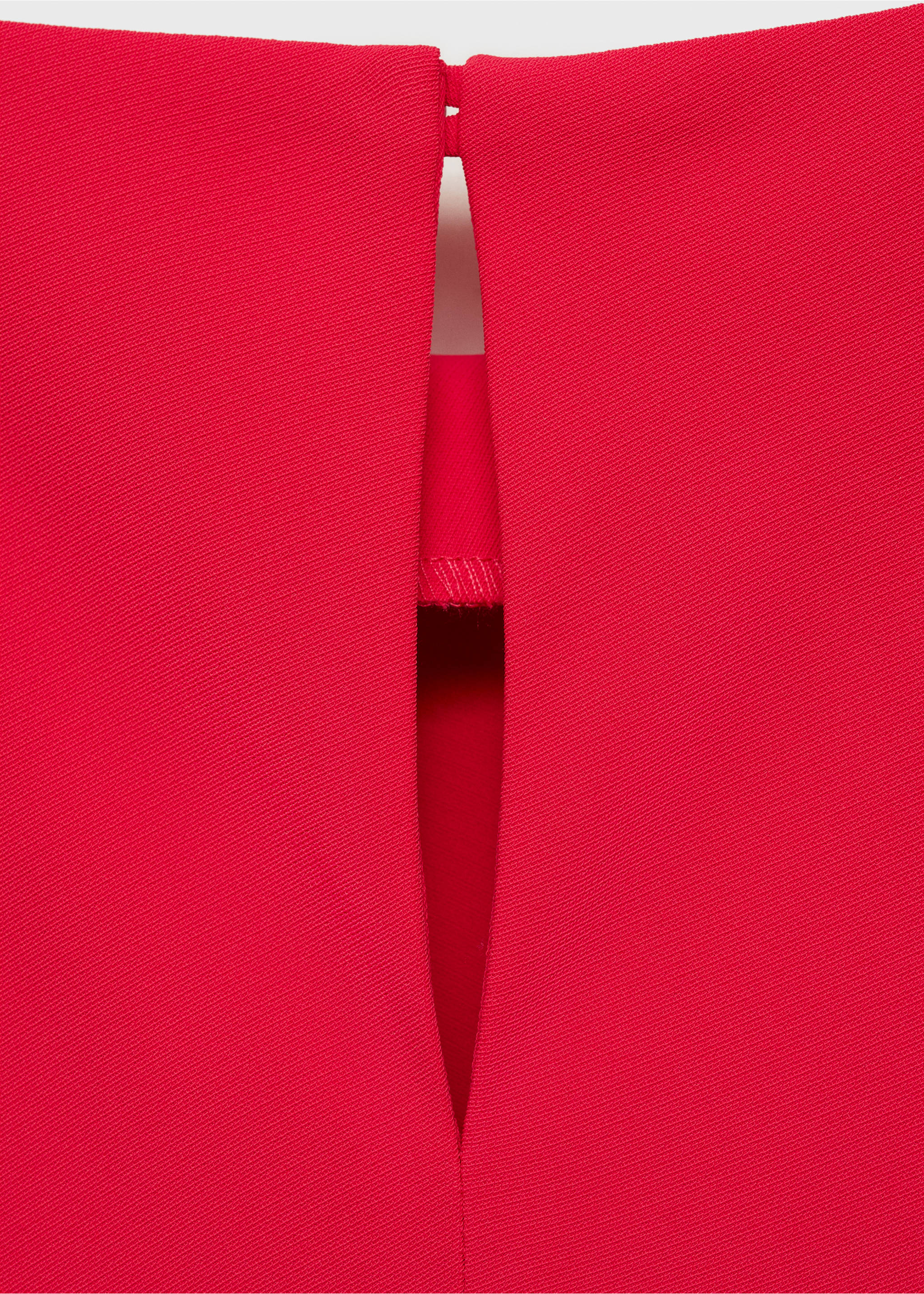 Langes Kleid mit Ballonärmeln - Detail des Artikels 0, Fuchsia. Ref: 87015731-00.