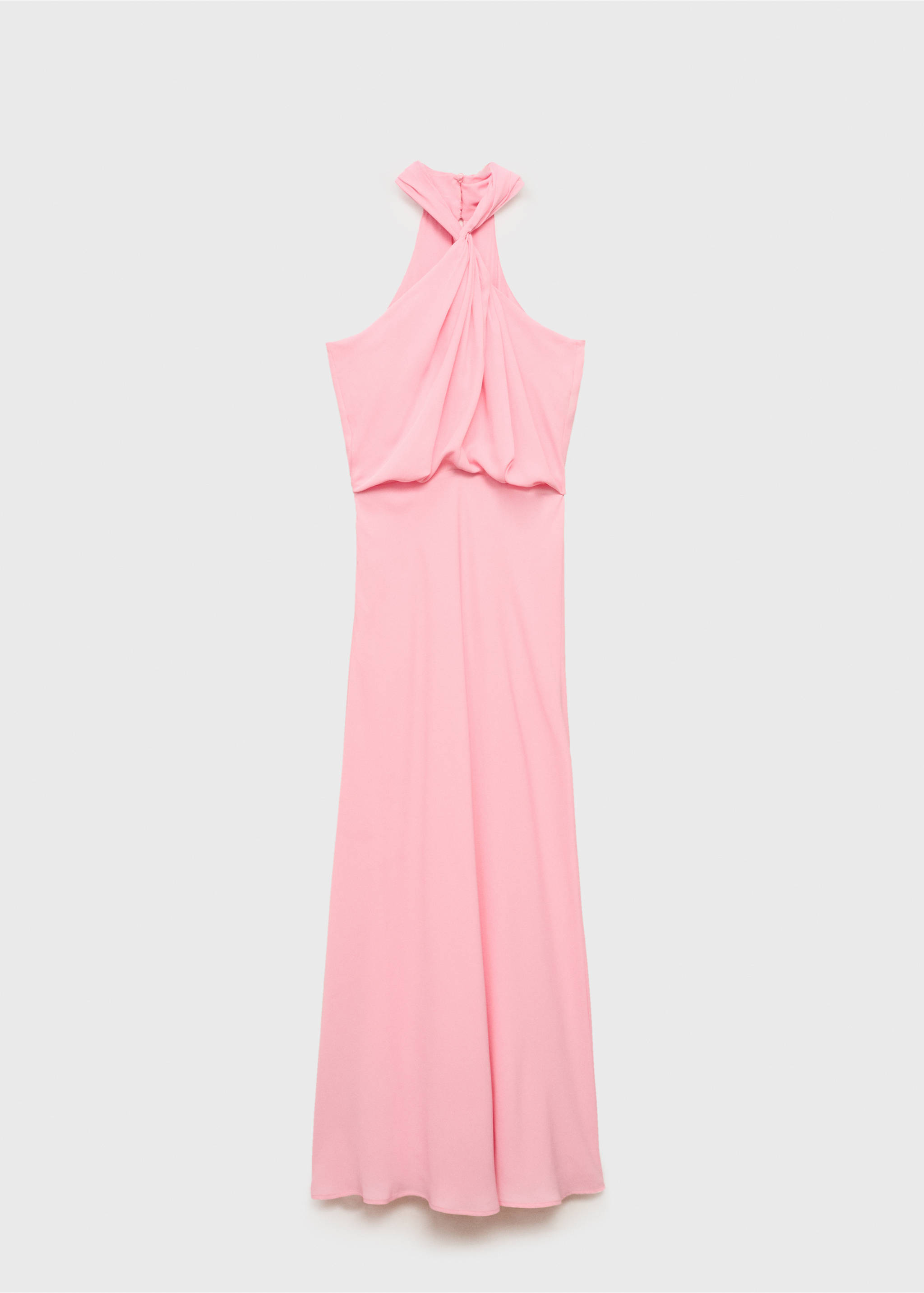 Halter dress with back opening - Article without model, Pink. Ref: 87015732-00.