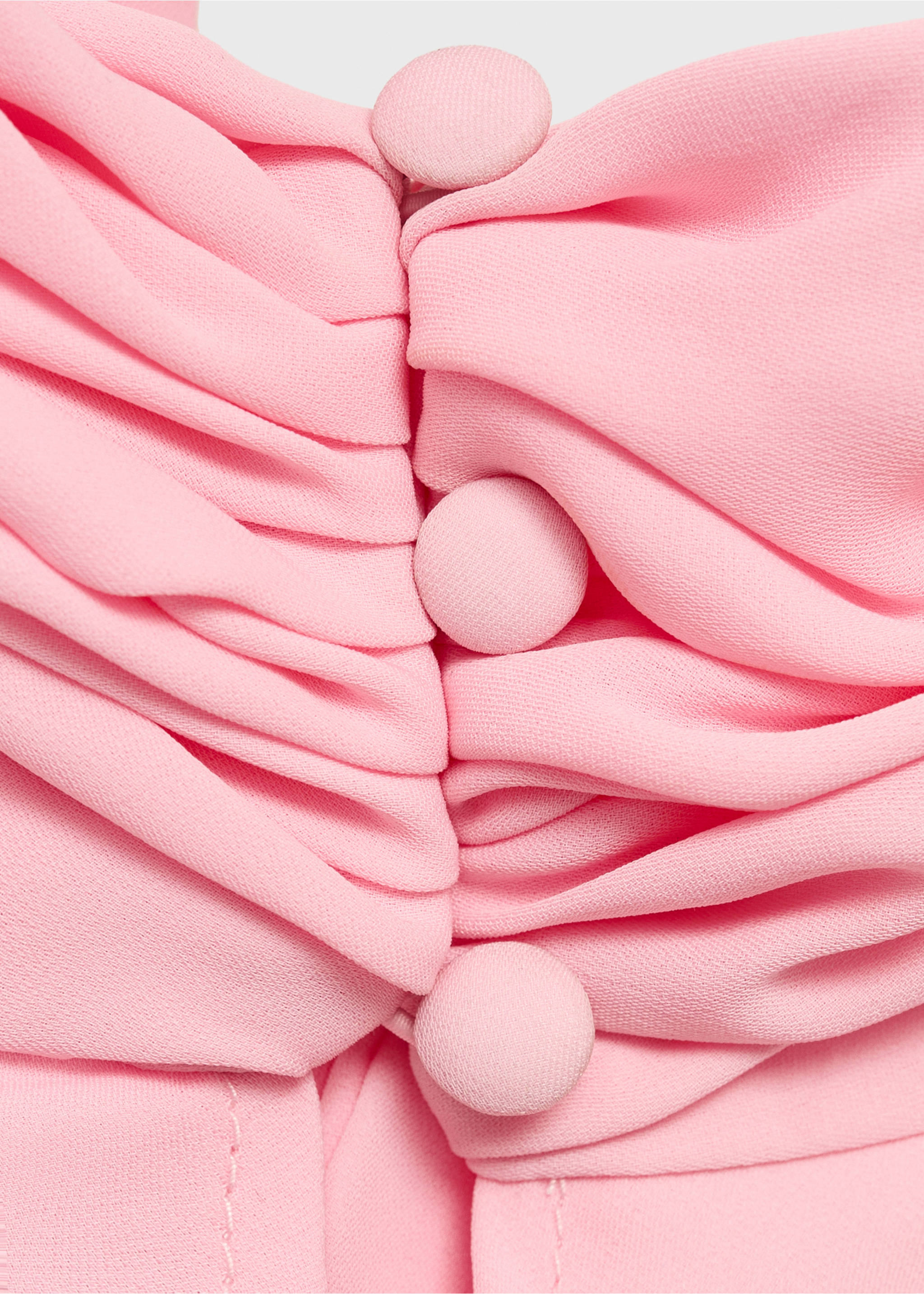 Halter dress with back opening - Details of the article 0, Pink. Ref: 87015732-00.