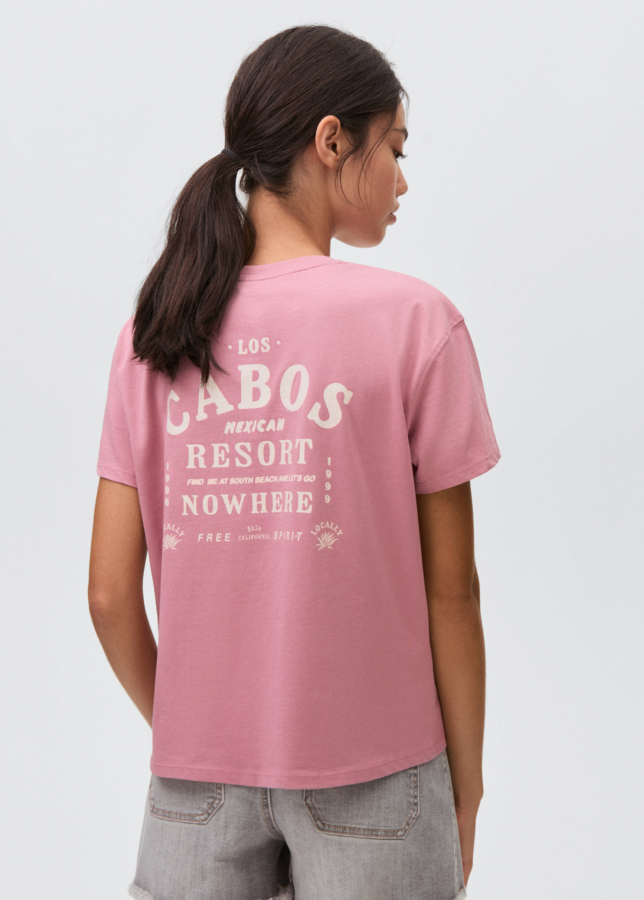 Short-sleeved printed t-shirt - Reverse of the article