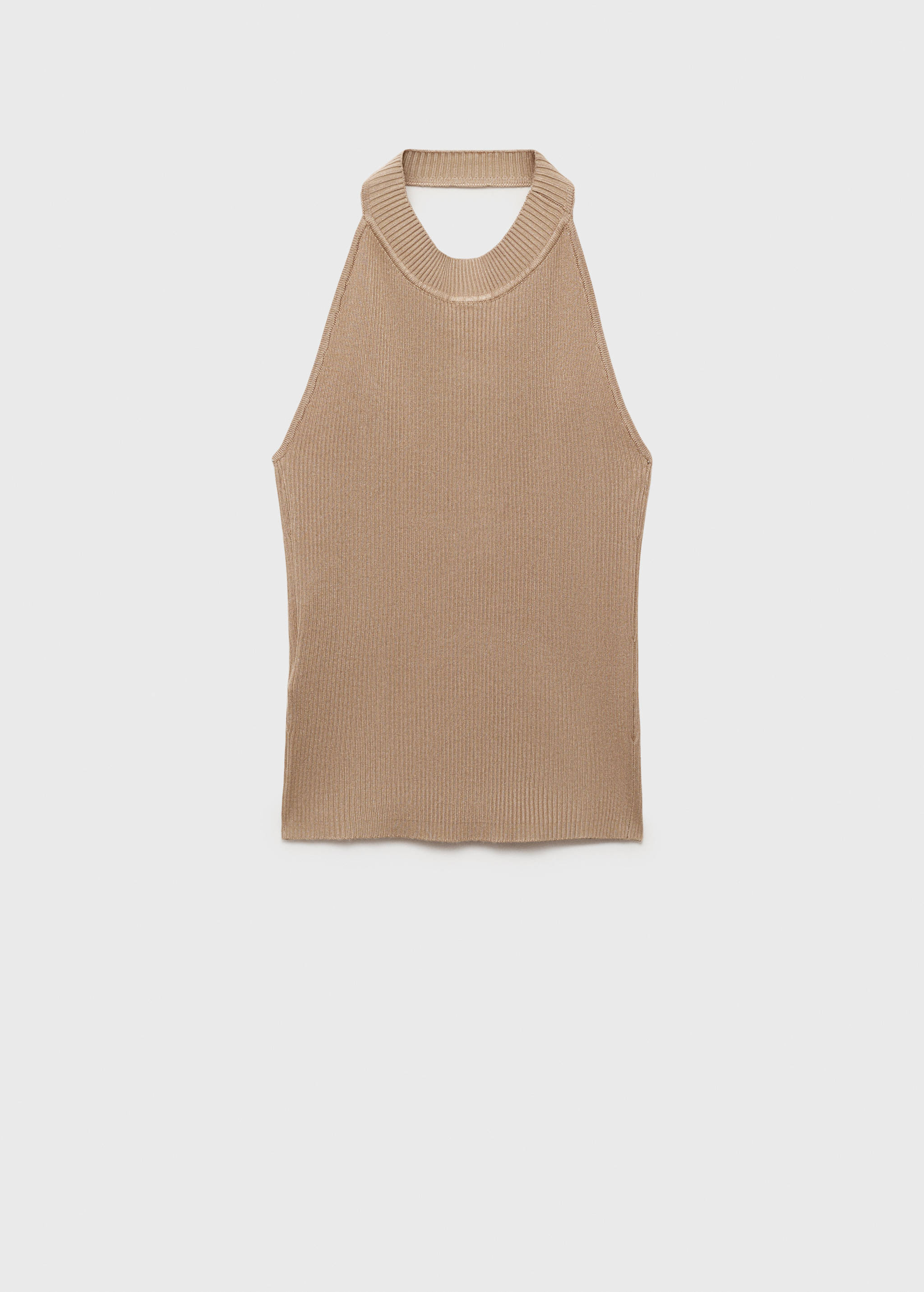 Ribbed top with back slit - Article without model