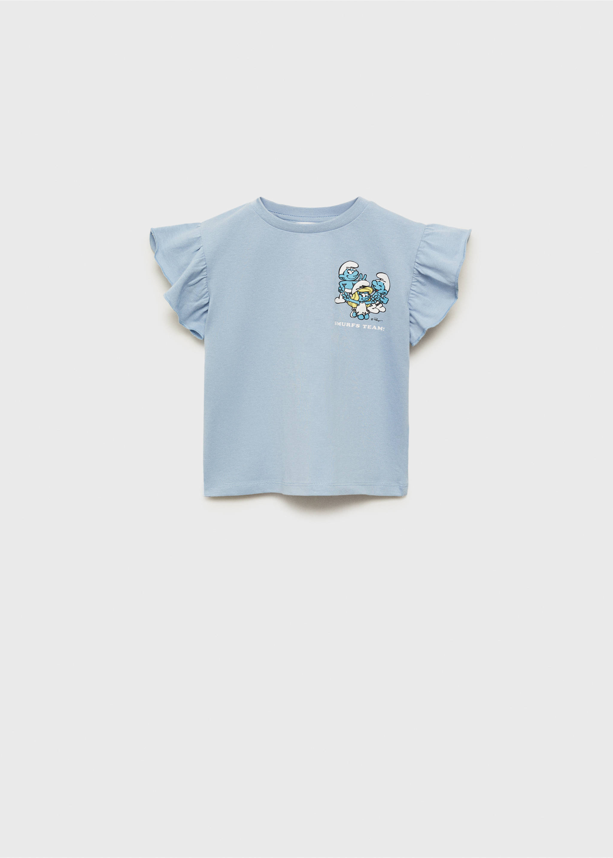 Smurfs frilly t-shirt - Article without model, Blue. Ref: 87015743-00.