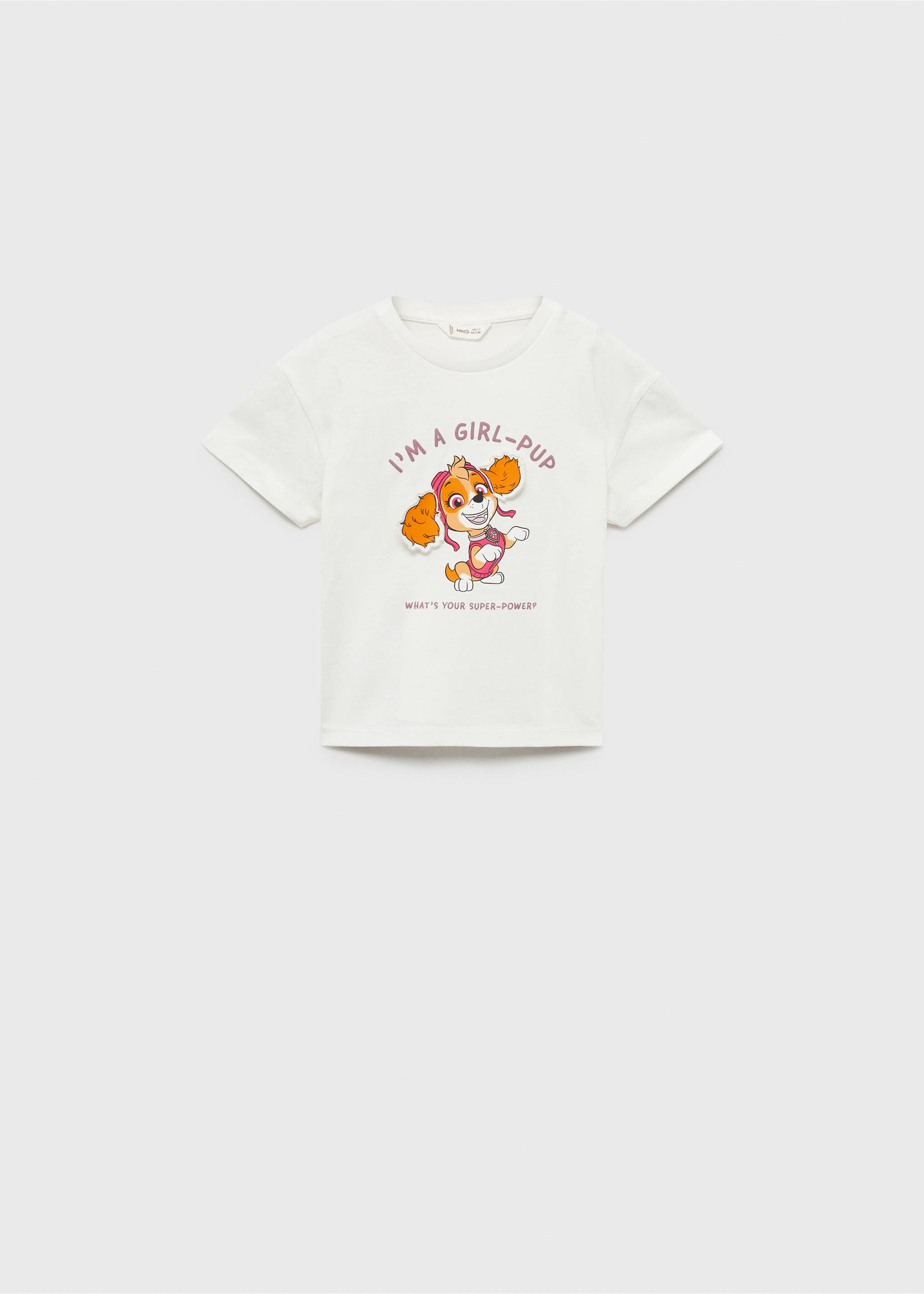 T-shirt Pat'Patrouille - Article sans modèle, Blanc cassé. Ref: 87015745-00.