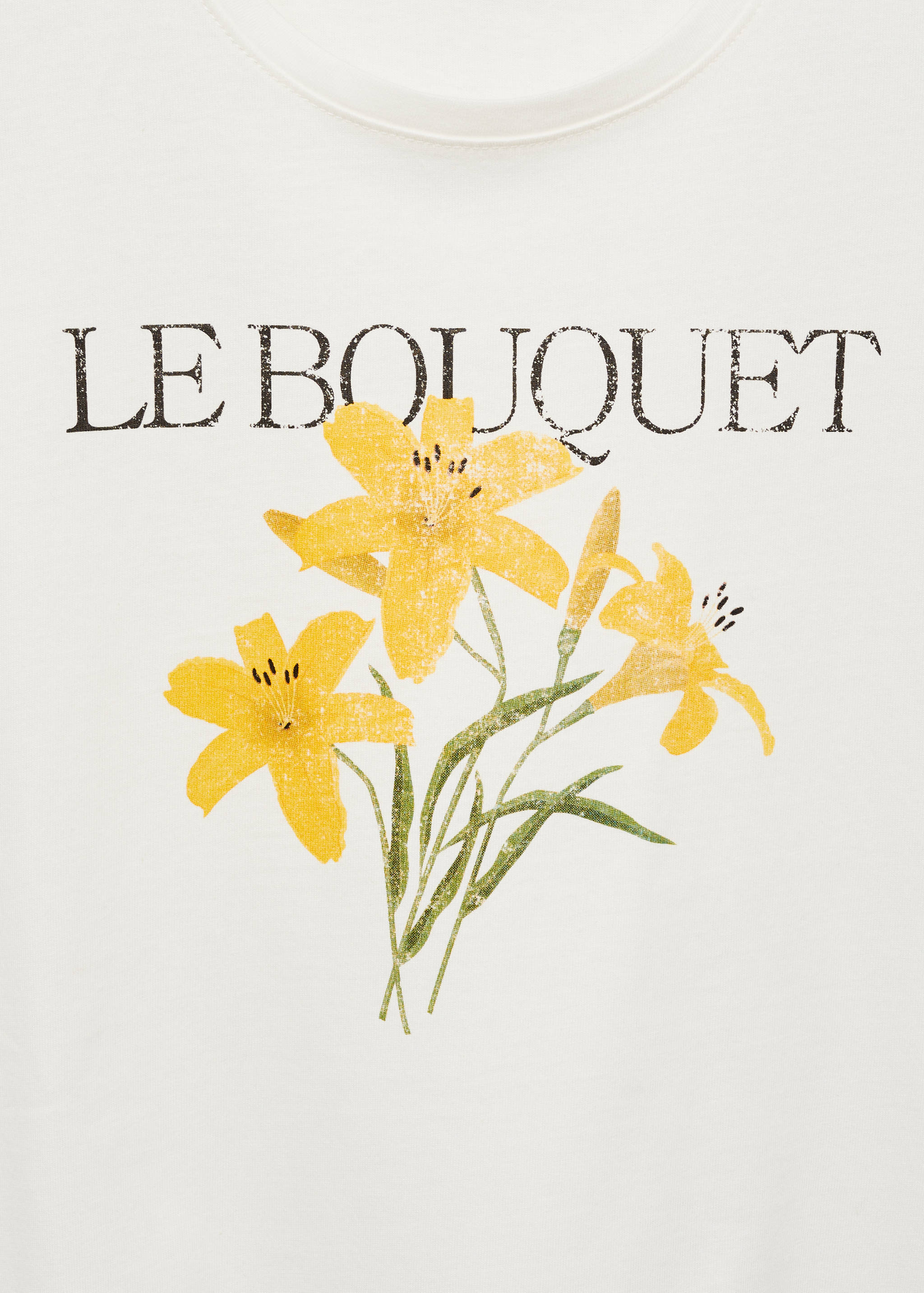 Cotton t-shirt with printed message - Details of the article 8