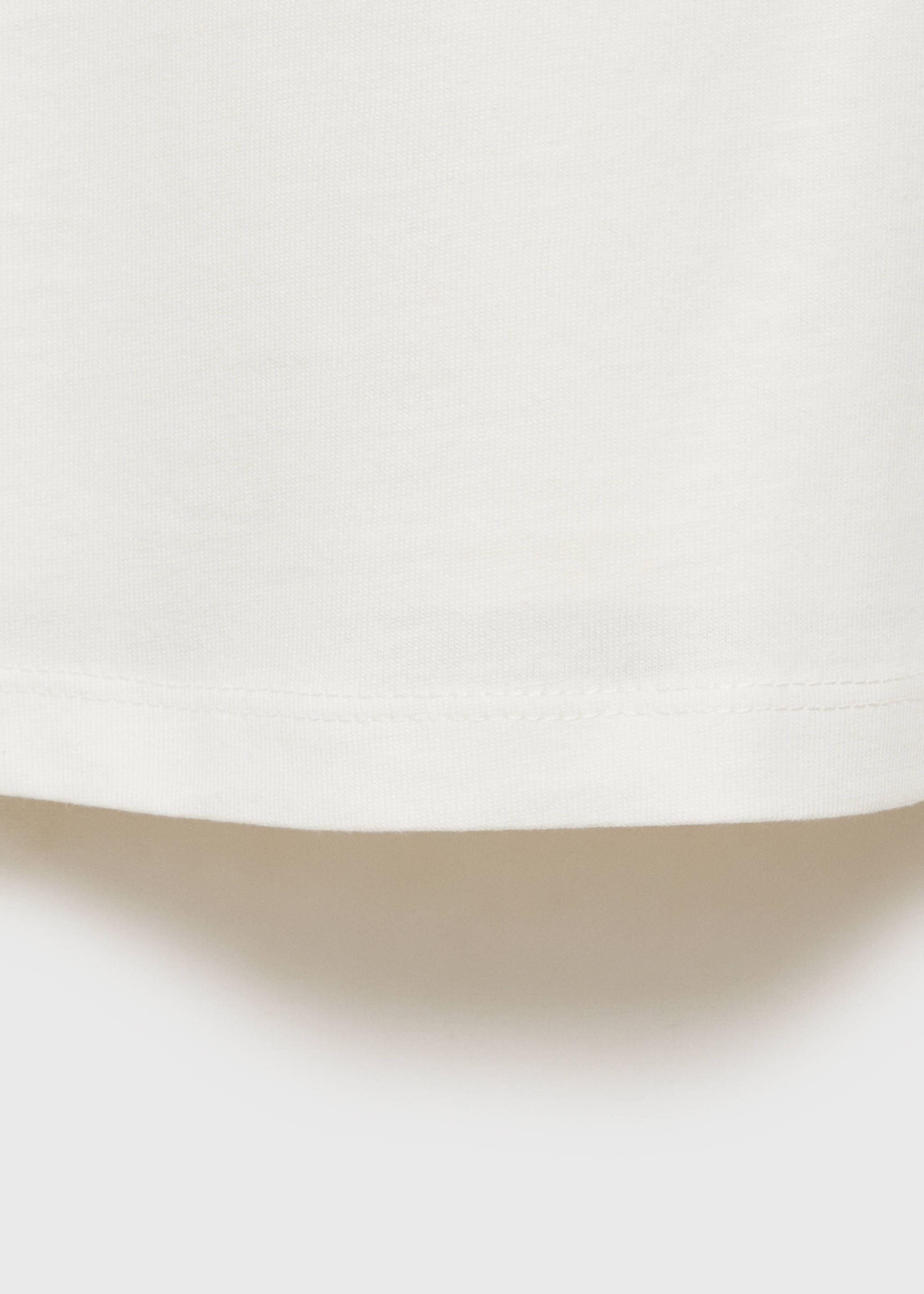 Cotton t-shirt with printed message - Details of the article 0