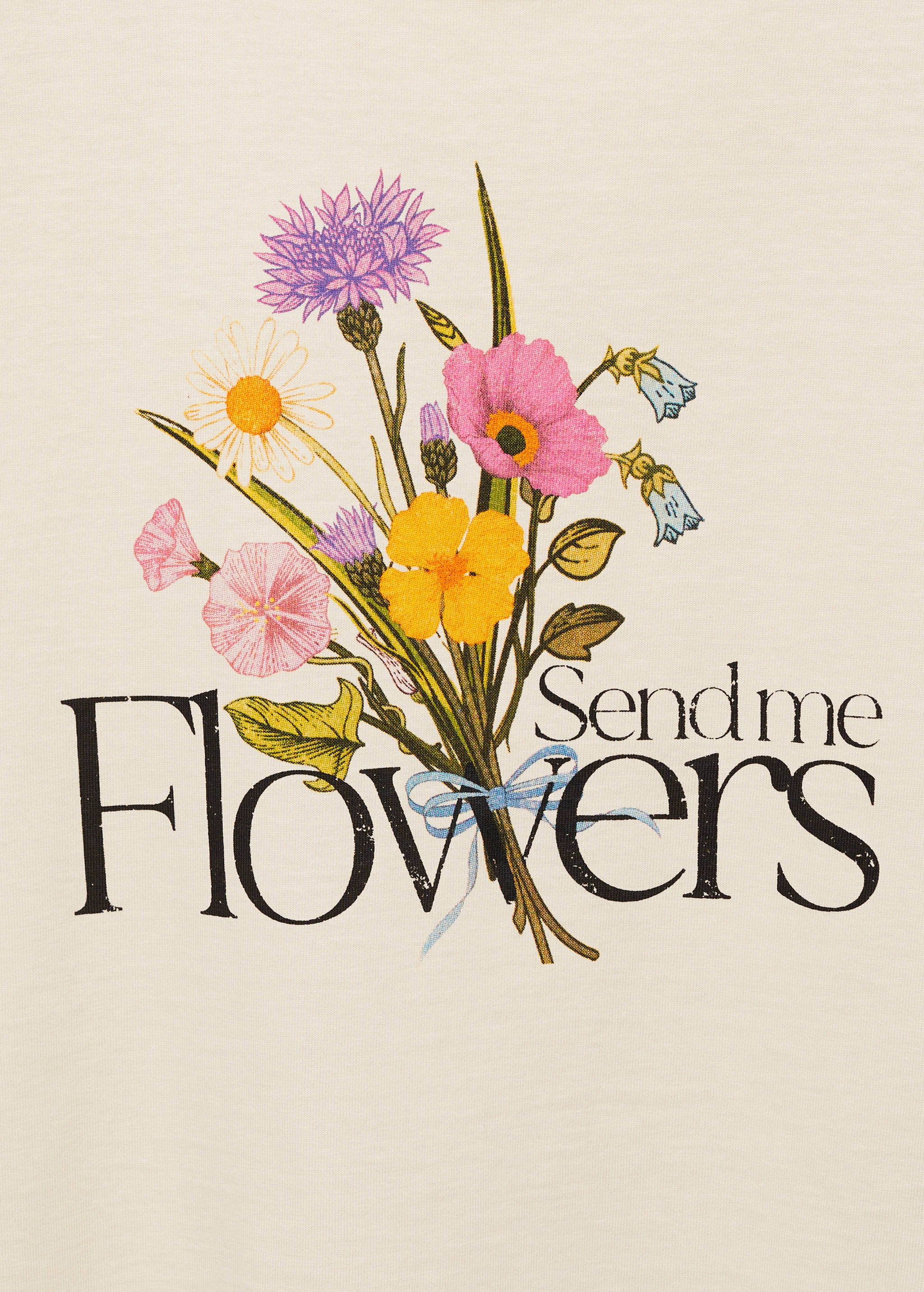 Cotton t-shirt with printed message - Details of the article 8