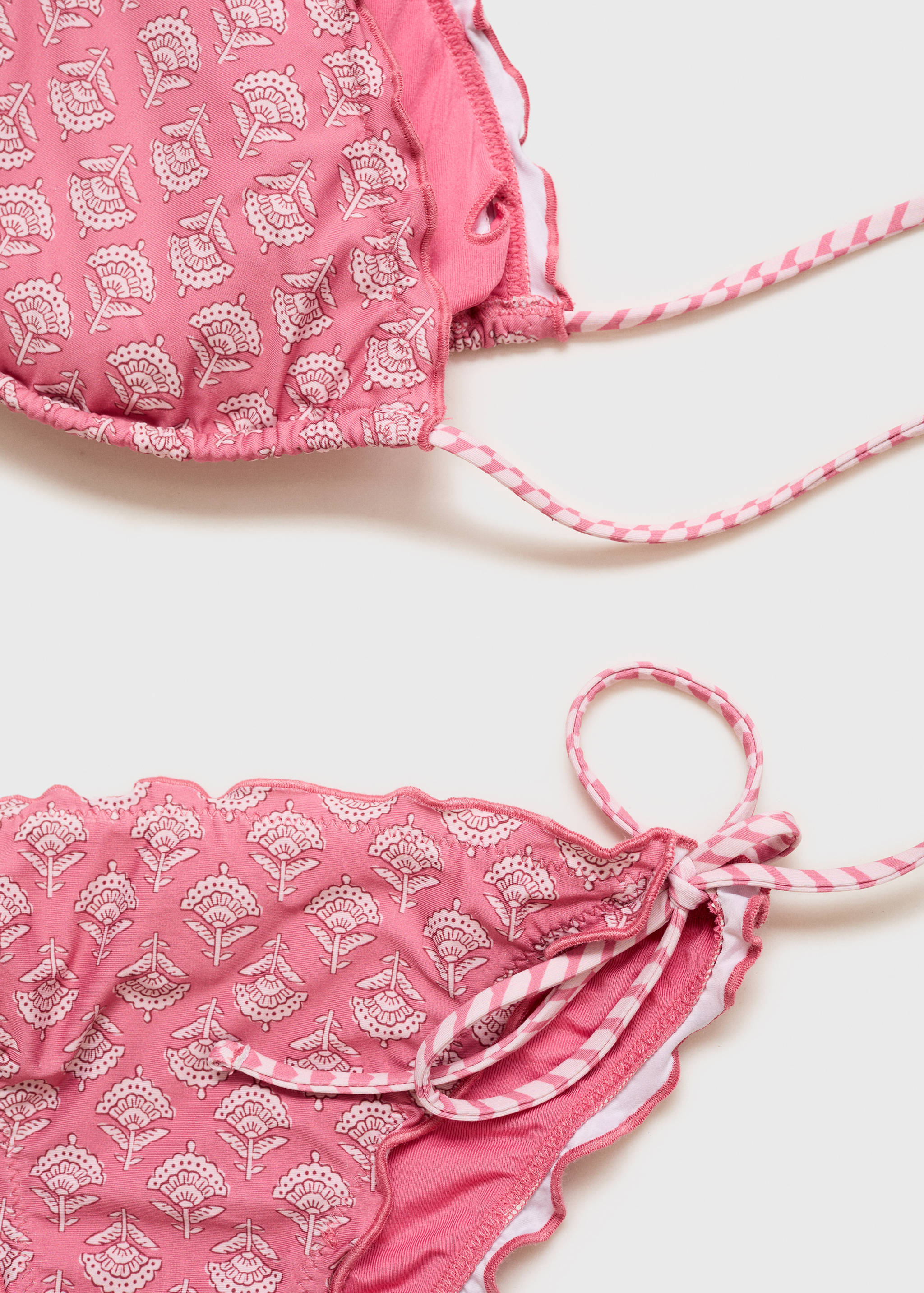 Bikini with printed trim - Details of the article 0